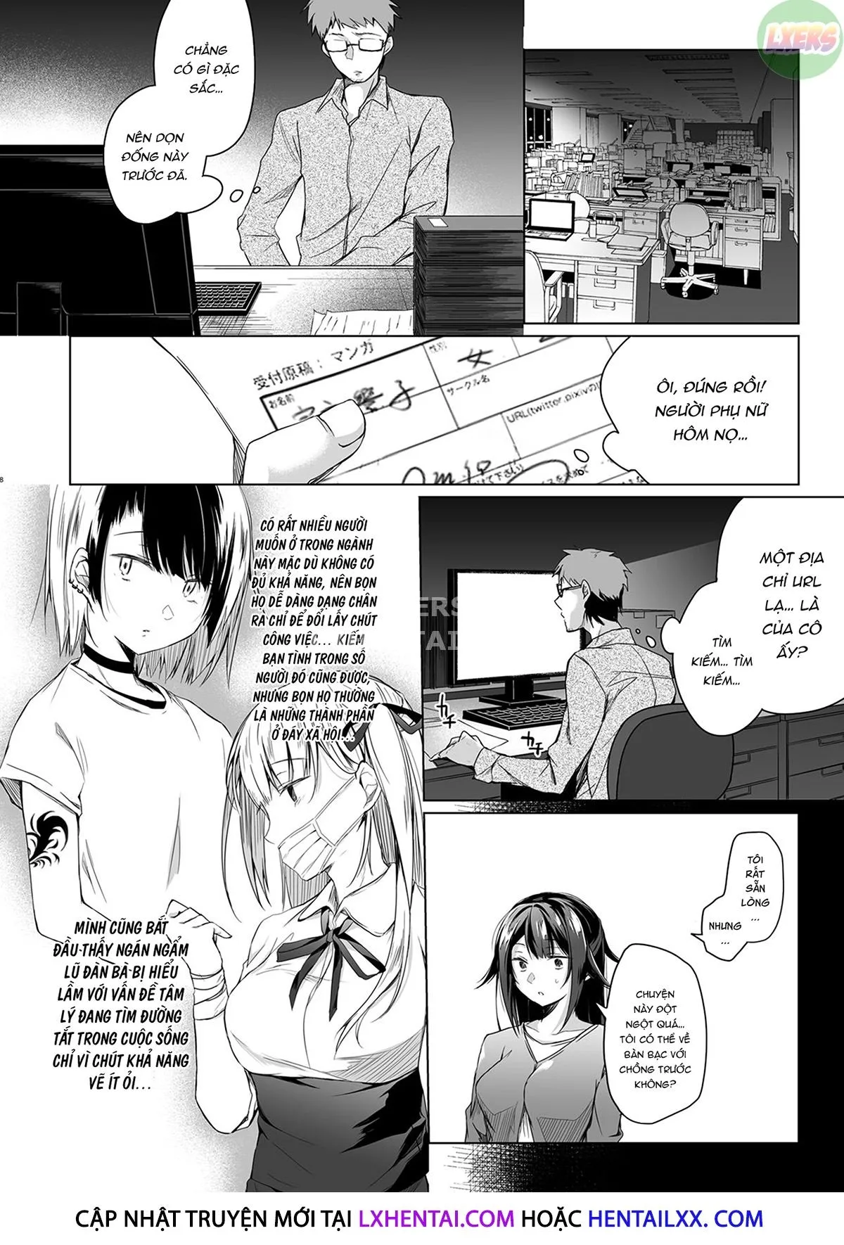 HentaiVN.net - Ảnh 9 - My Wife Has Been Acting Weird Since The Doujin Convention… [Doujin Event No Shucchou Henshuubu Ni Itta Hi Kara Tsuma No Yousu Ga...] - Chap 1
