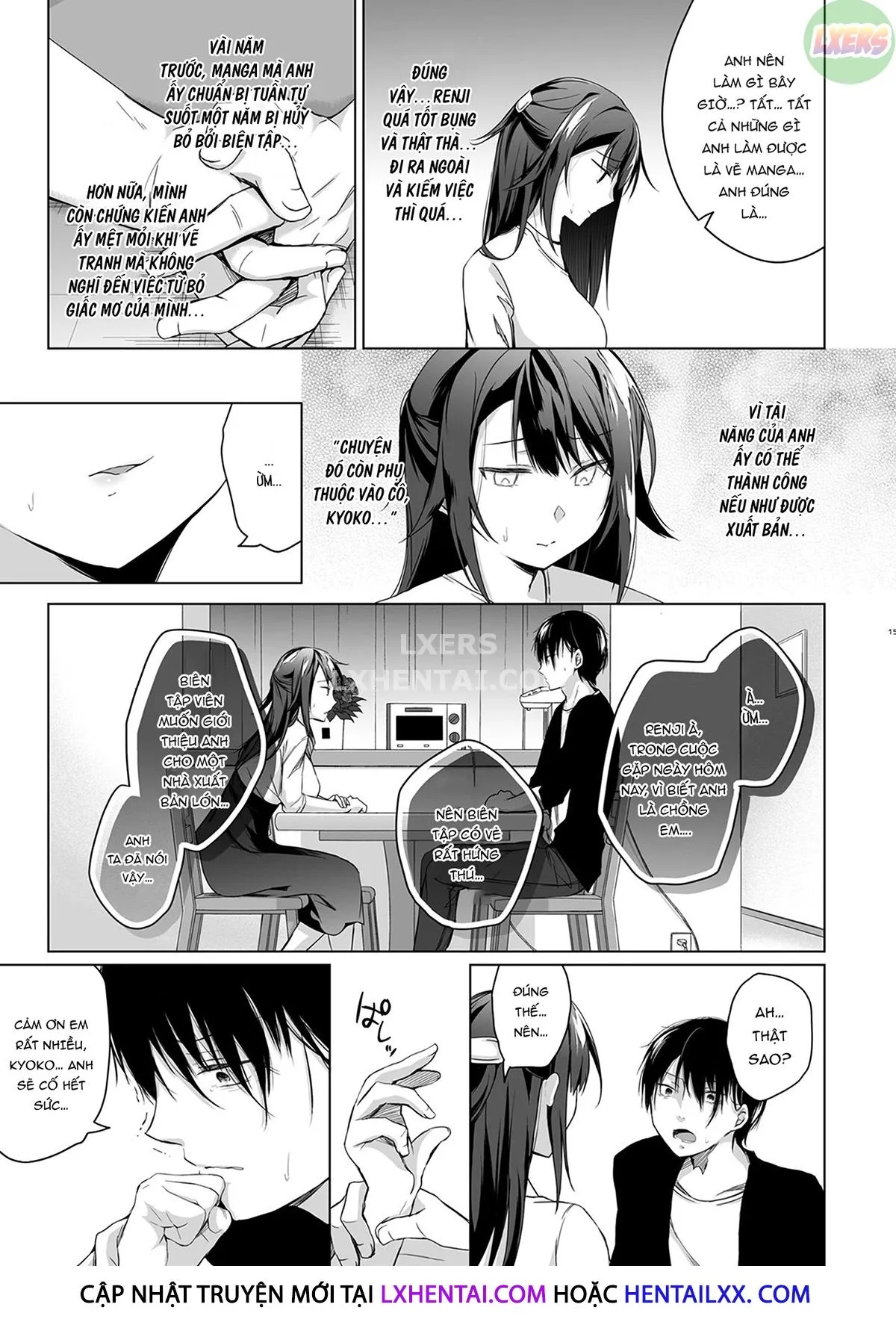 HentaiVN.net - Ảnh 16 - My Wife Has Been Acting Weird Since The Doujin Convention… [Doujin Event No Shucchou Henshuubu Ni Itta Hi Kara Tsuma No Yousu Ga...] - Chap 1