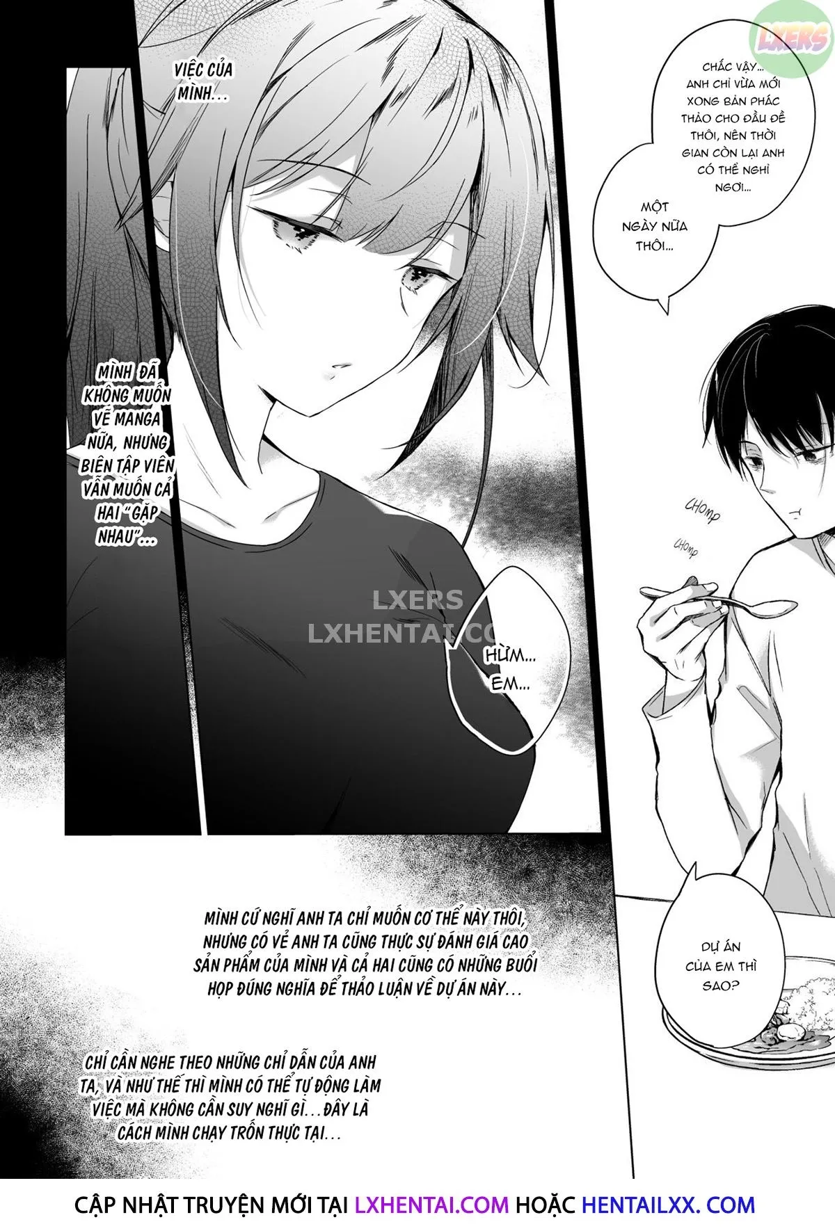 HentaiVN.net - Ảnh 10 - My Wife Has Been Acting Weird Since The Doujin Convention… [Doujin Event No Shucchou Henshuubu Ni Itta Hi Kara Tsuma No Yousu Ga...] - Chap 2 - [END]
