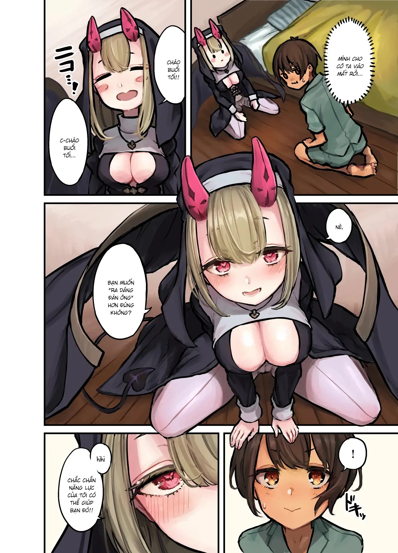 HentaiVN.net - Ảnh 4 - Konban wa Sister Succubus [今晩はシスターサキュバス] - Oneshot