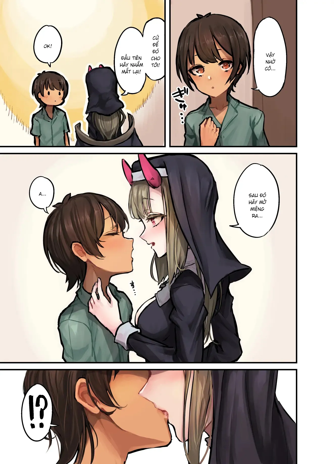 HentaiVN.net - Ảnh 7 - Konban wa Sister Succubus [今晩はシスターサキュバス] - Oneshot