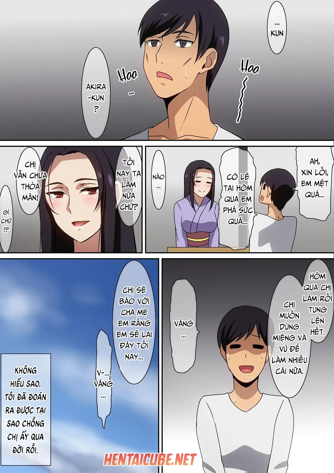 HentaiVN.net - Ảnh 23 - Lý do chồng chị ấy qua đời... [Kiseisaki De...] - Oneshot