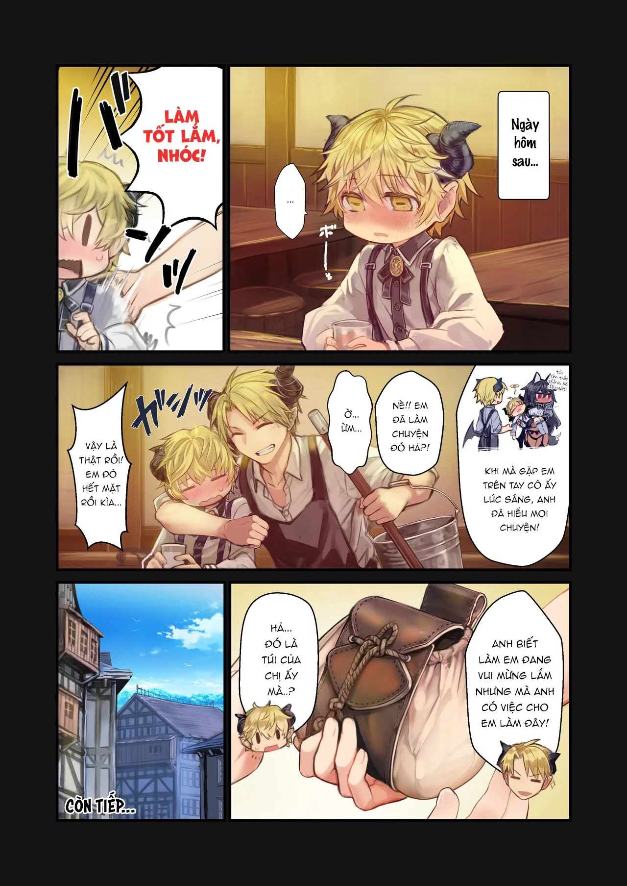 HentaiVN.net - Ảnh 24 - MILK - Câu chuyện về cậu bé Incubus được chiều chuộng bởi hai onee-san... [MILK - A story About An Incubus Being Fondled By Two Onee-sans; MILK －ショタ淫魔がお姉さんたちに挟まれる話] - Chap 1