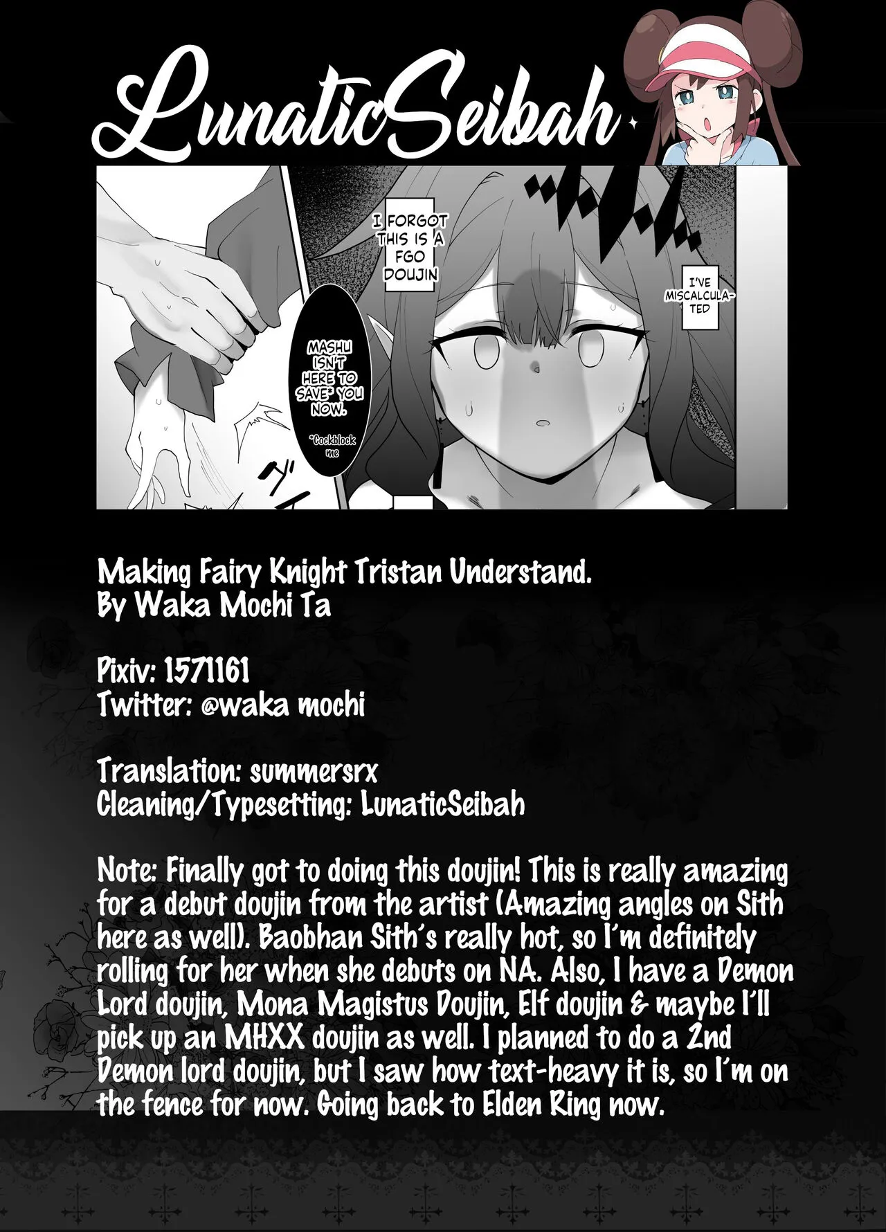 HentaiVN.net - Ảnh 34 - Cho Baobhan Sith một bài học. [Making Fairy Knight Tristan Understand; Yousei Kishi Tristan o Wakara Seru Hon] - Oneshot