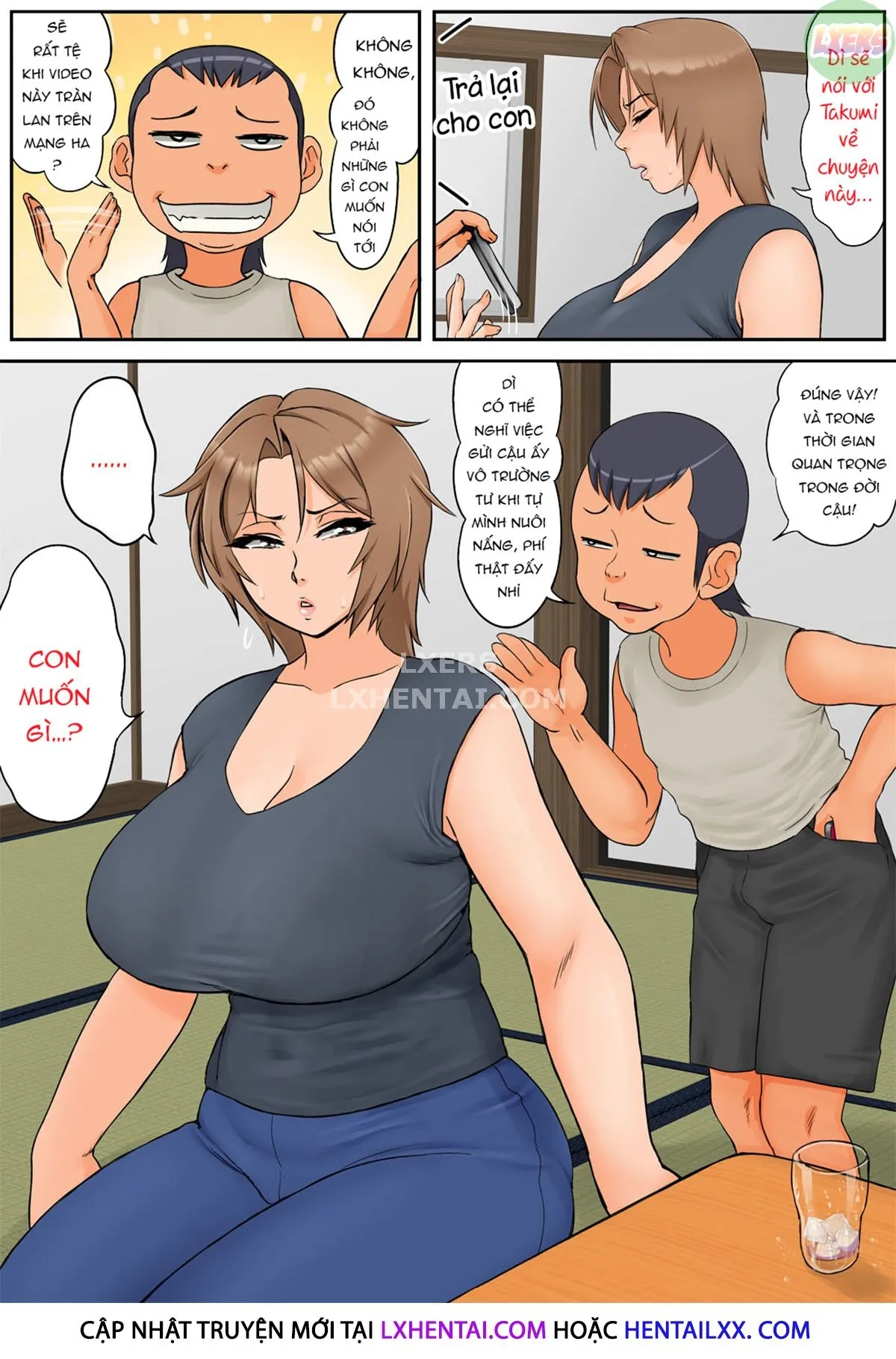 HentaiVN.net - Ảnh 15 - Tomodachi No Hahaoya Ga Keitai No Motoyan Datta Node Yowami O Nigitte Yaritai Houdai Shite Mita - Oneshot