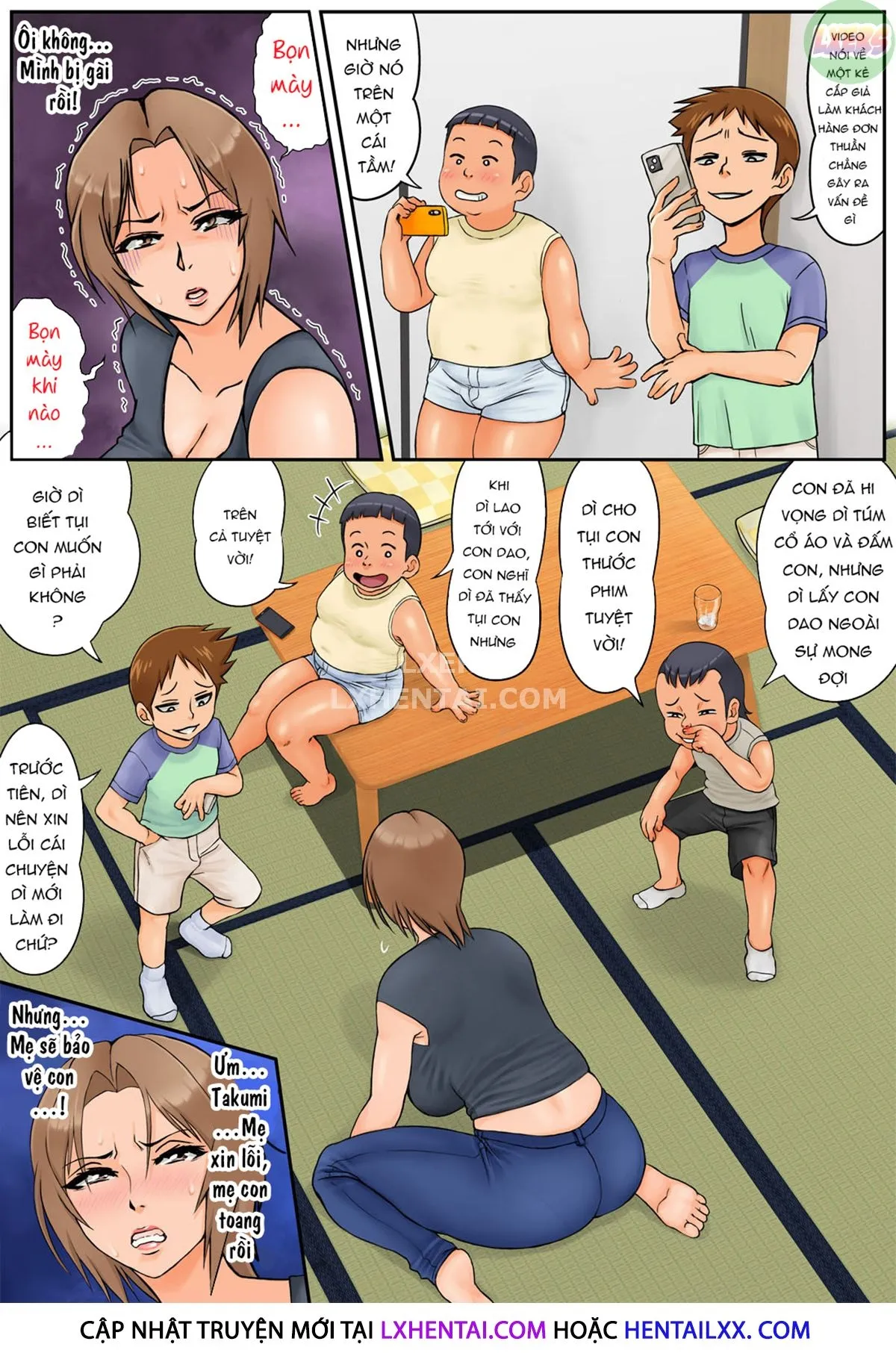 HentaiVN.net - Ảnh 20 - Tomodachi No Hahaoya Ga Keitai No Motoyan Datta Node Yowami O Nigitte Yaritai Houdai Shite Mita - Oneshot