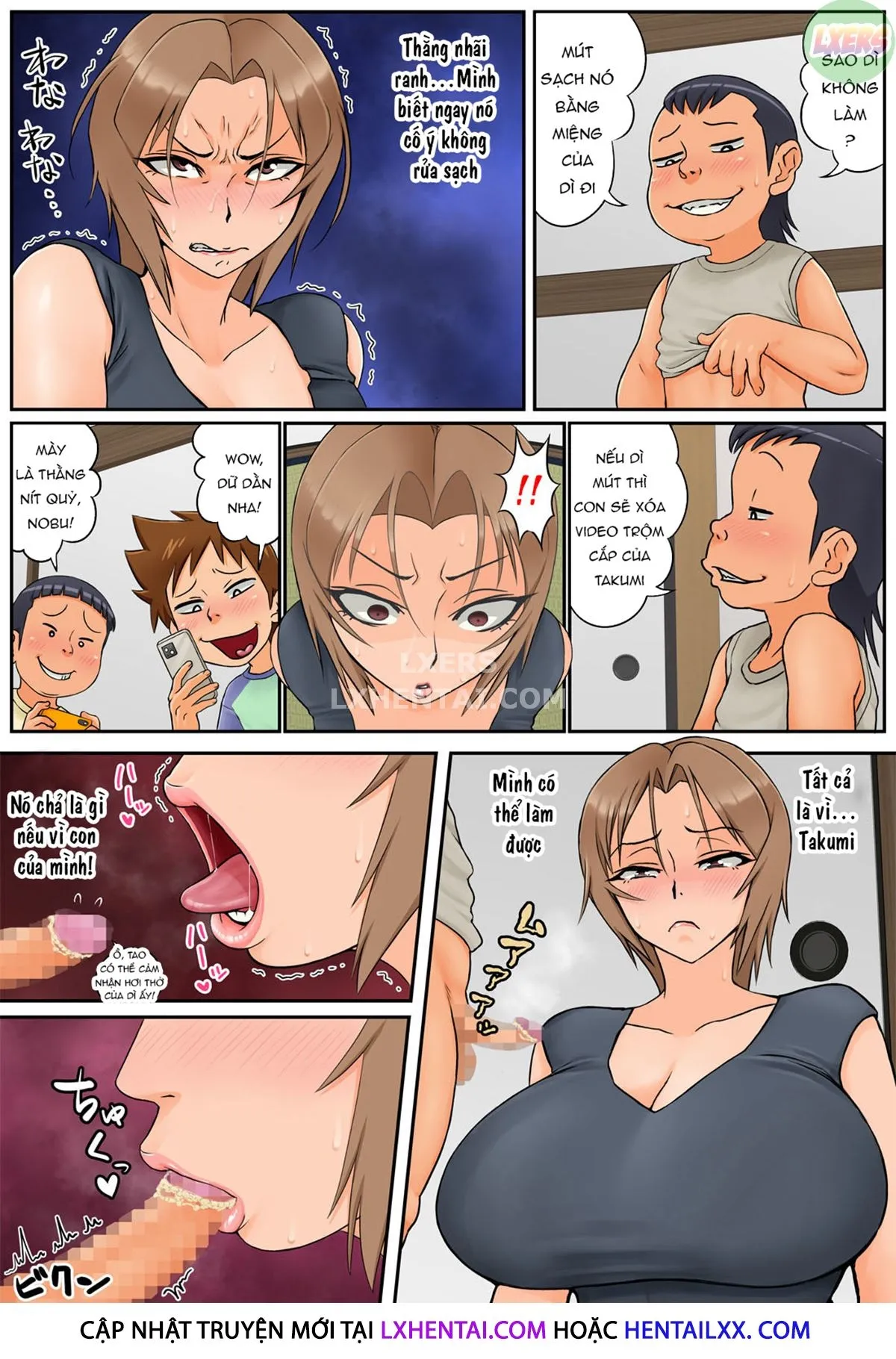 HentaiVN.net - Ảnh 26 - Tomodachi No Hahaoya Ga Keitai No Motoyan Datta Node Yowami O Nigitte Yaritai Houdai Shite Mita - Oneshot