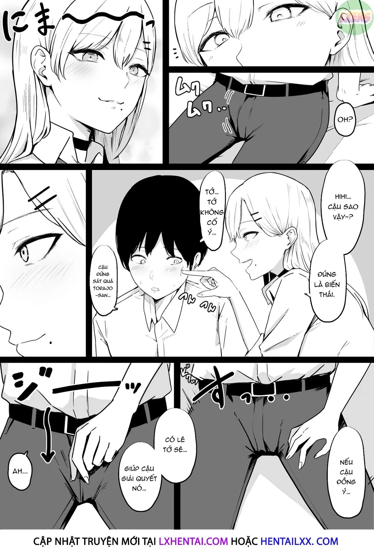 HentaiVN.net - Ảnh 10 - Dosukebe JK Gal No Honki Sakusei [Squeezed Dry By A Naughty High School Gyaru] - Oneshot