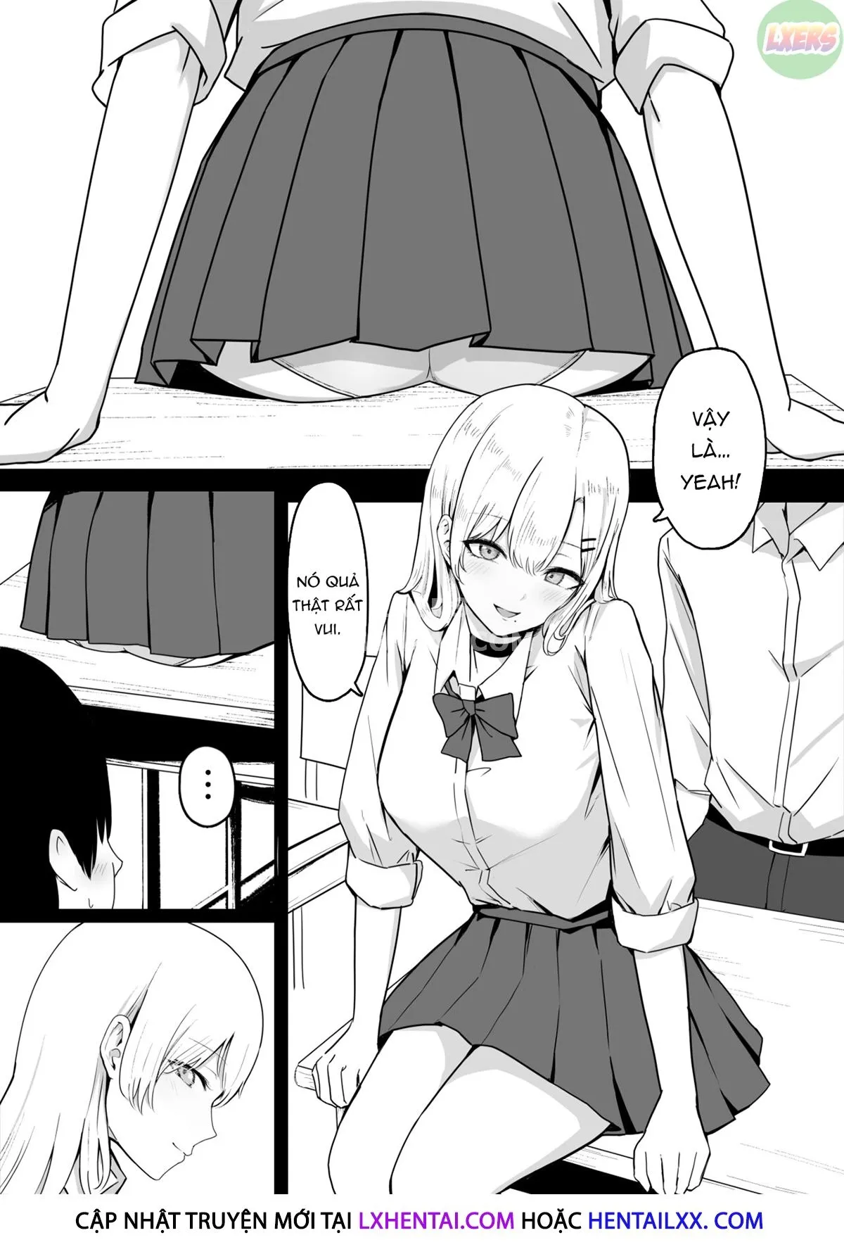 HentaiVN.net - Ảnh 7 - Dosukebe JK Gal No Honki Sakusei [Squeezed Dry By A Naughty High School Gyaru] - Oneshot