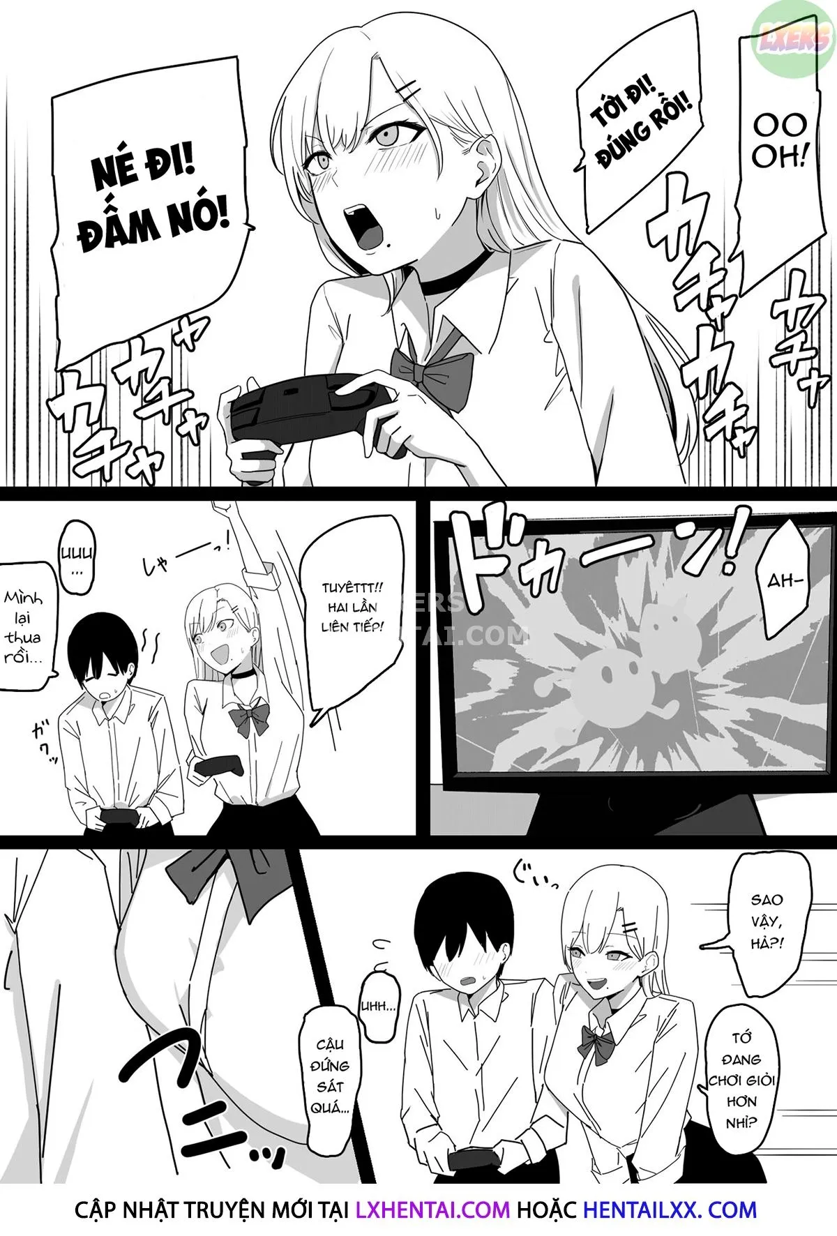 HentaiVN.net - Ảnh 9 - Dosukebe JK Gal No Honki Sakusei [Squeezed Dry By A Naughty High School Gyaru] - Oneshot