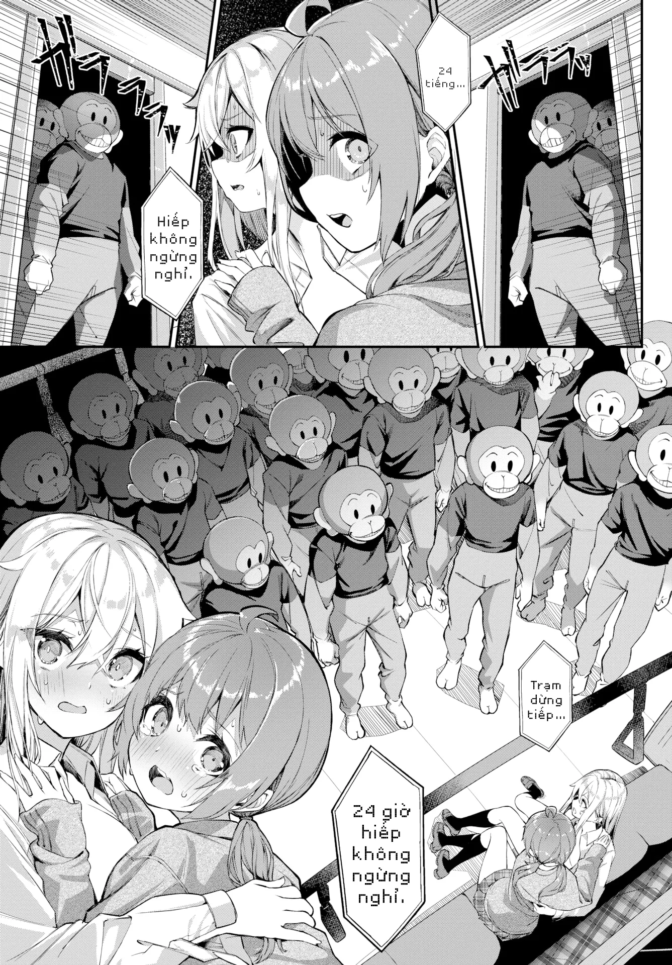 HentaiVN.net - Ảnh 17 - Ác Mộng Cõi Khỉ - Oneshot