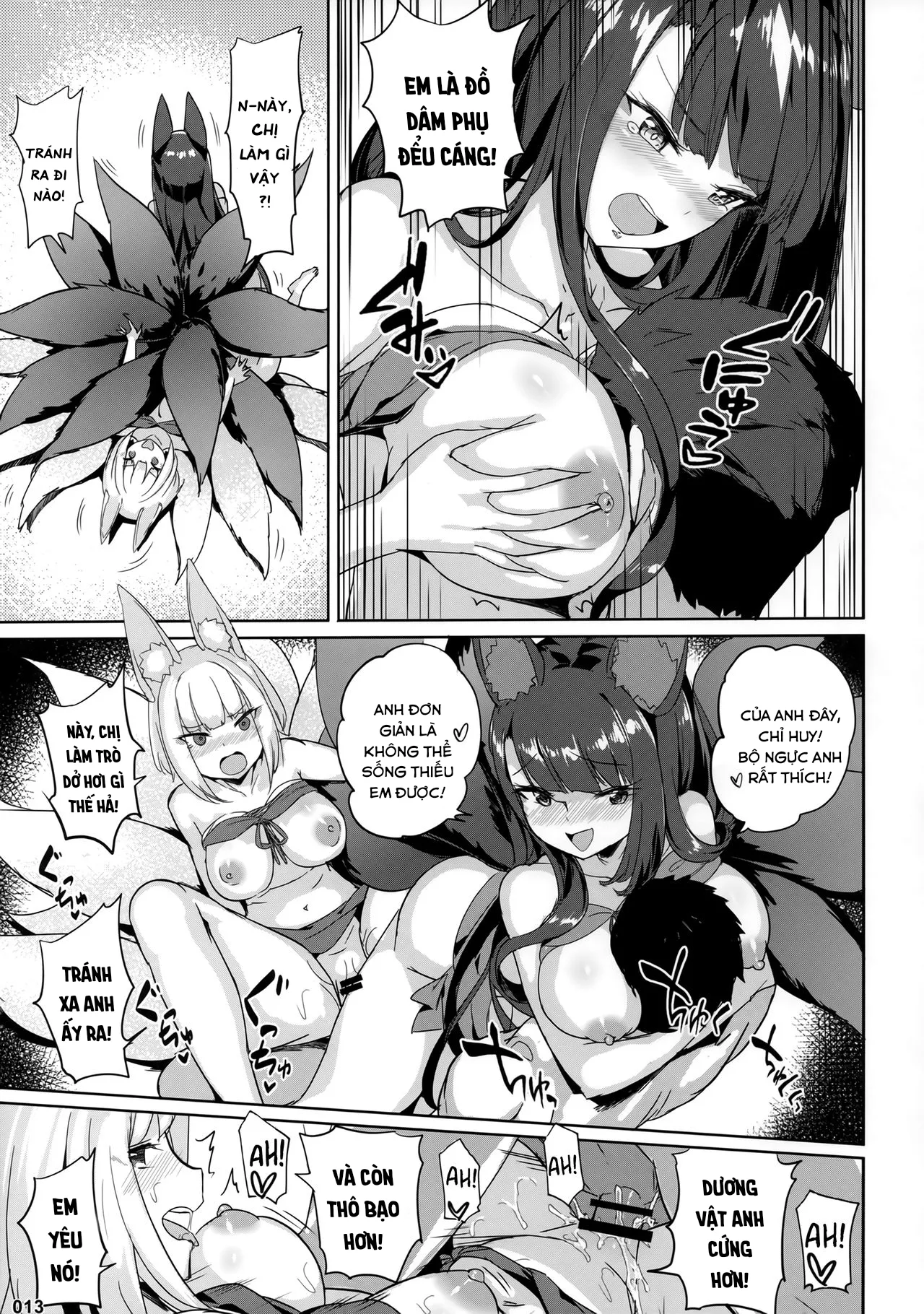 HentaiVN.net - Ảnh 15 - Akagi Kaga Don [Akagi Kaga Threesome] - Oneshot