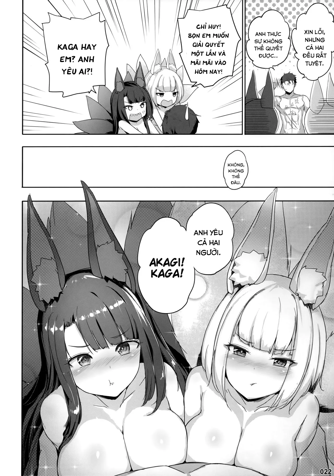 HentaiVN.net - Ảnh 24 - Akagi Kaga Don [Akagi Kaga Threesome] - Oneshot