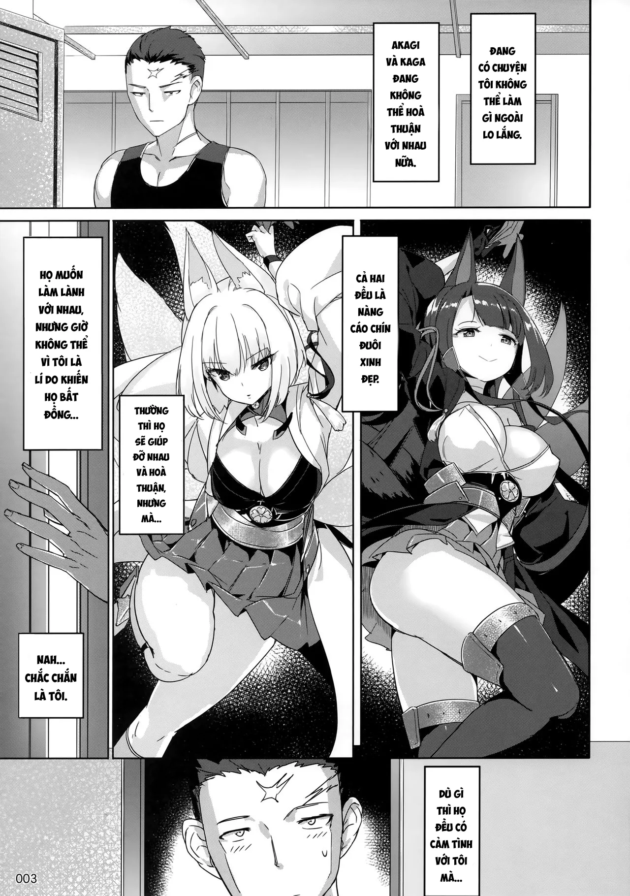 HentaiVN.net - Ảnh 5 - Akagi Kaga Don [Akagi Kaga Threesome] - Oneshot