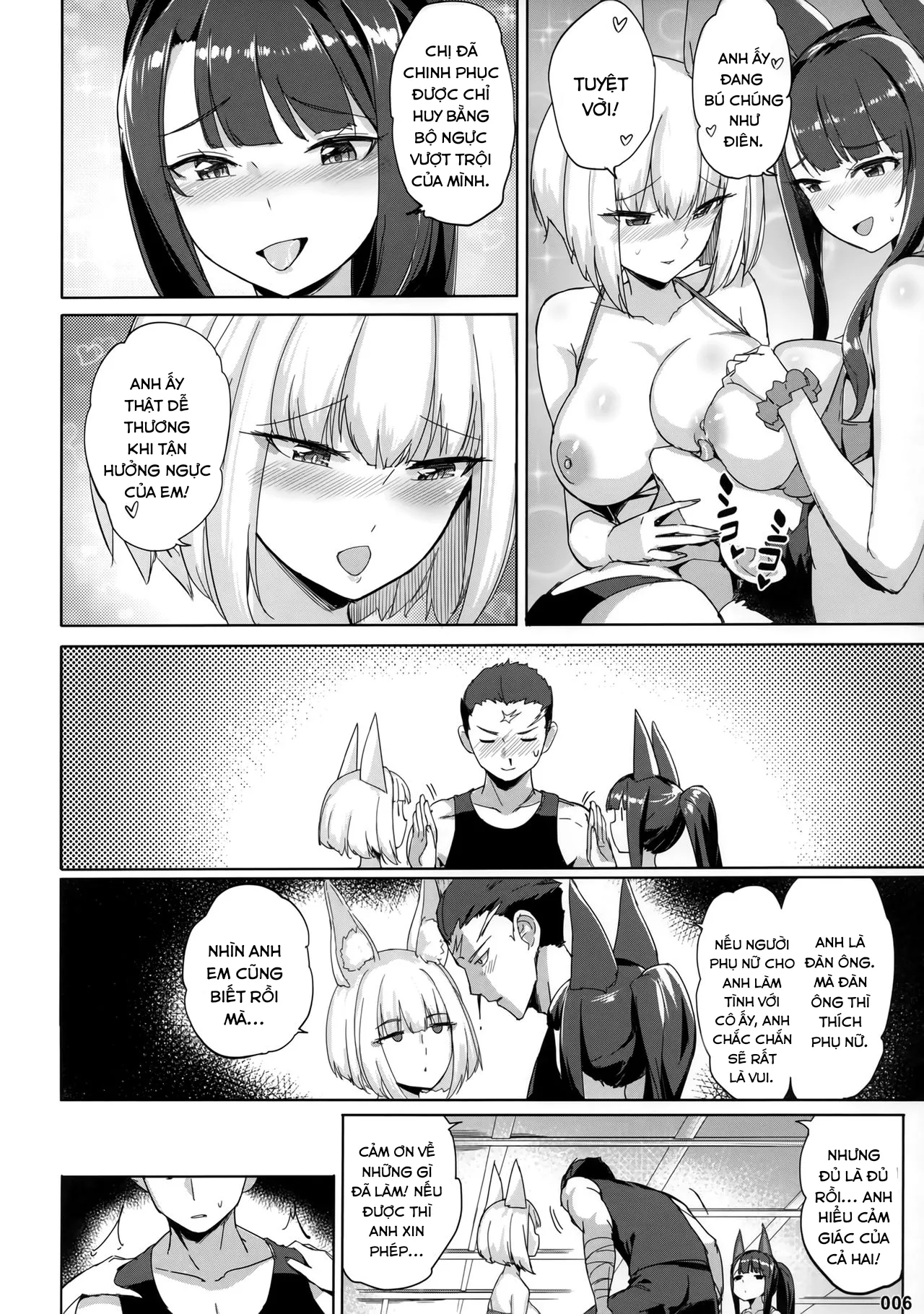 HentaiVN.net - Ảnh 8 - Akagi Kaga Don [Akagi Kaga Threesome] - Oneshot