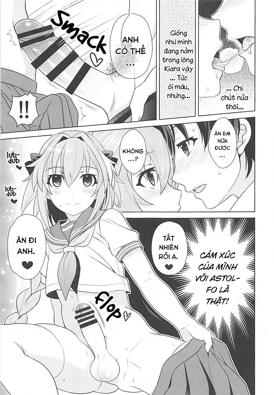 HentaiVN.net - Ảnh 9 - Sau hôm nay, tôi là người yêu của Master. [Motto Kyou kara Boku wa Master no Koibito] - Oneshot