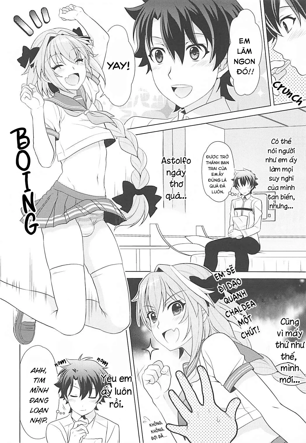 HentaiVN.net - Ảnh 4 - Sau hôm nay, tôi là người yêu của Master. [Motto Kyou kara Boku wa Master no Koibito] - Oneshot
