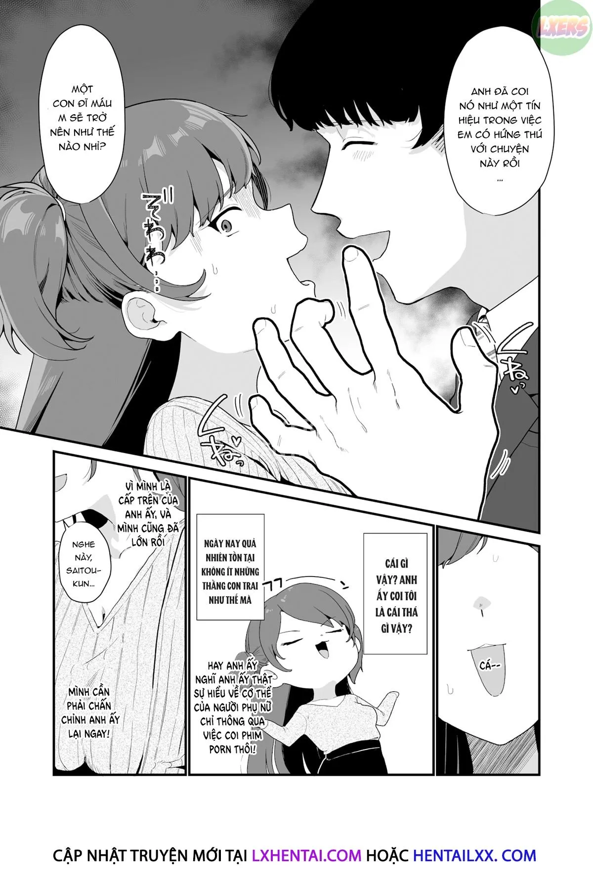HentaiVN.net - Ảnh 11 - Bà sếp ngỗ ngược của tôi là một đứa chết nhát - Oneshot