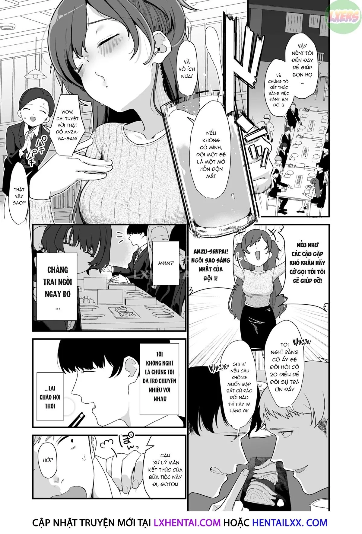 HentaiVN.net - Ảnh 7 - Bà sếp ngỗ ngược của tôi là một đứa chết nhát - Oneshot