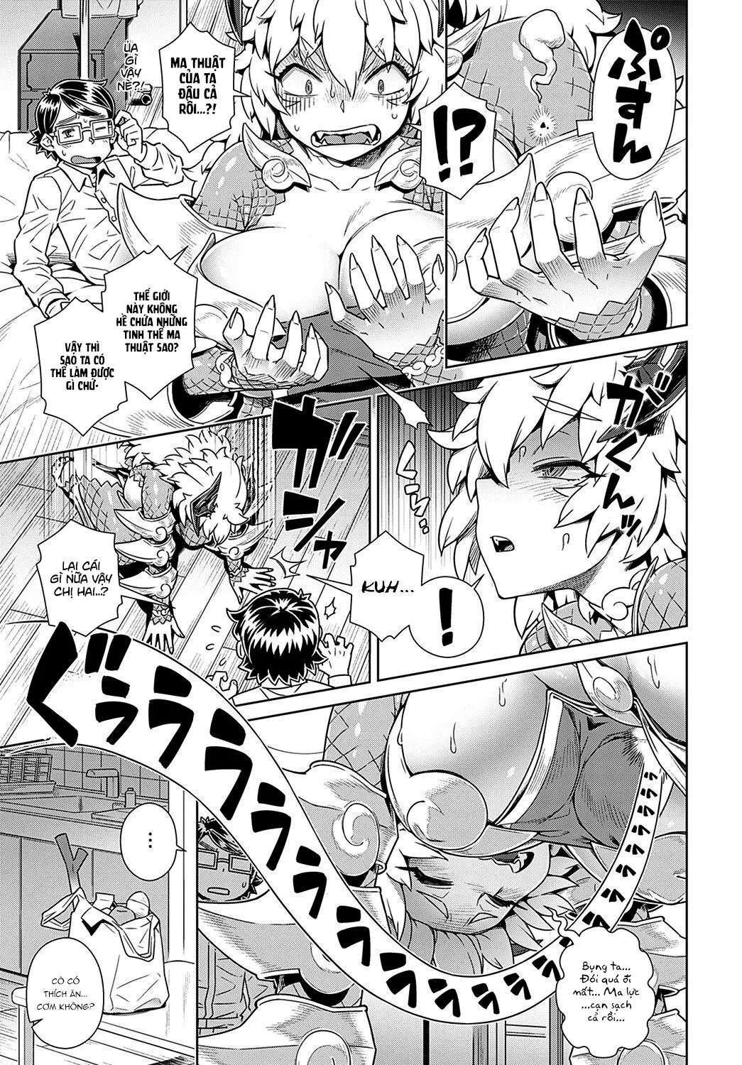 HentaiVN.net - Ảnh 5 - Bị hiếp ở thế giới loài người!! [Maou ga Arawareta! Ore no Heya ni... , A Demon Lord has Appeared! in my Room...] - Oneshot