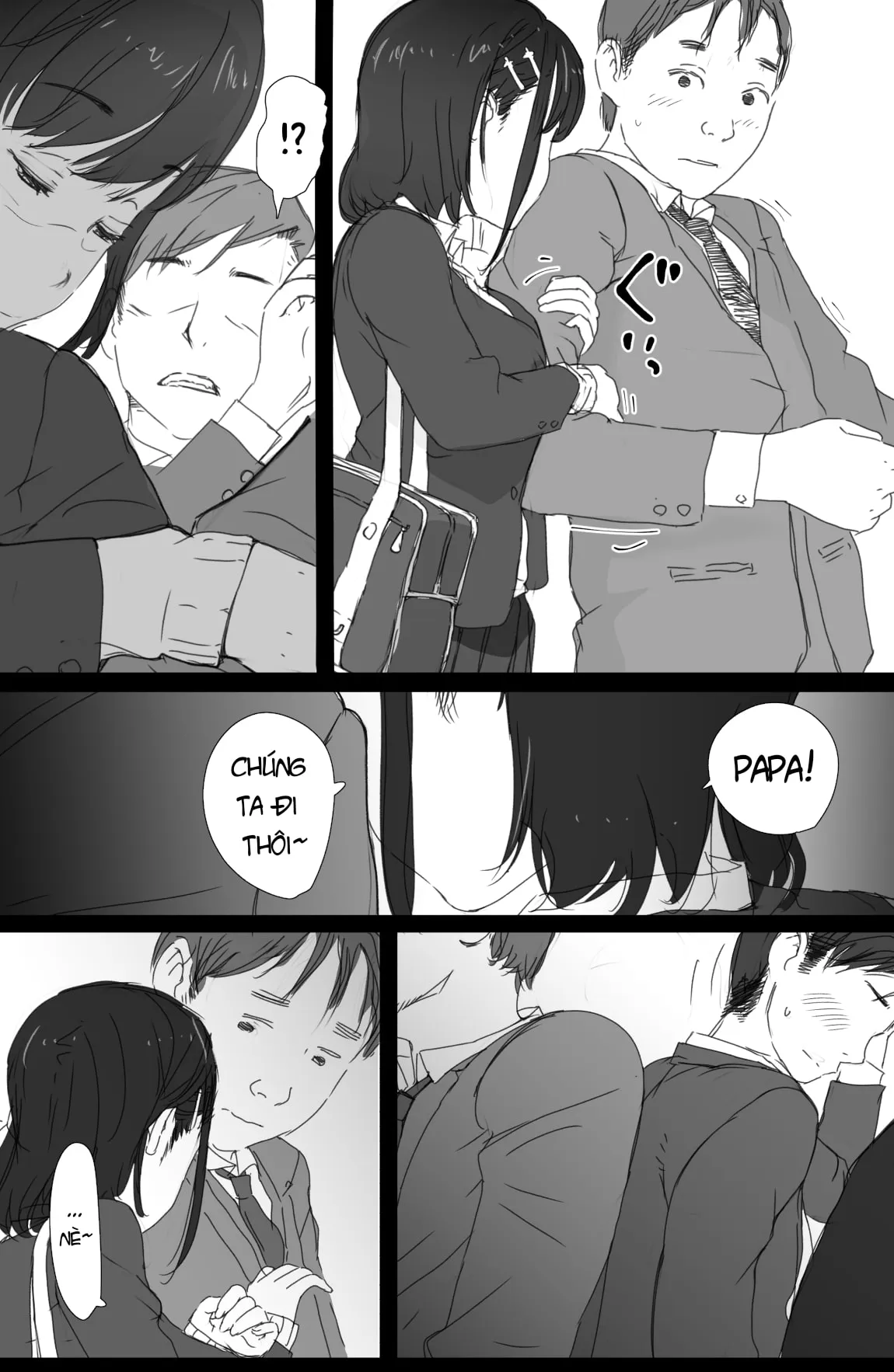 HentaiVN.net - Ảnh 20 - Anh Chàng May Mắn Và Cô Gái Khoe Hàng Trên Chuyến Tàu Điện Ngầm [Tsuukin Densha de Oppai o Mise ni Kuru Musume ga Ite Komattemasu] - Oneshot