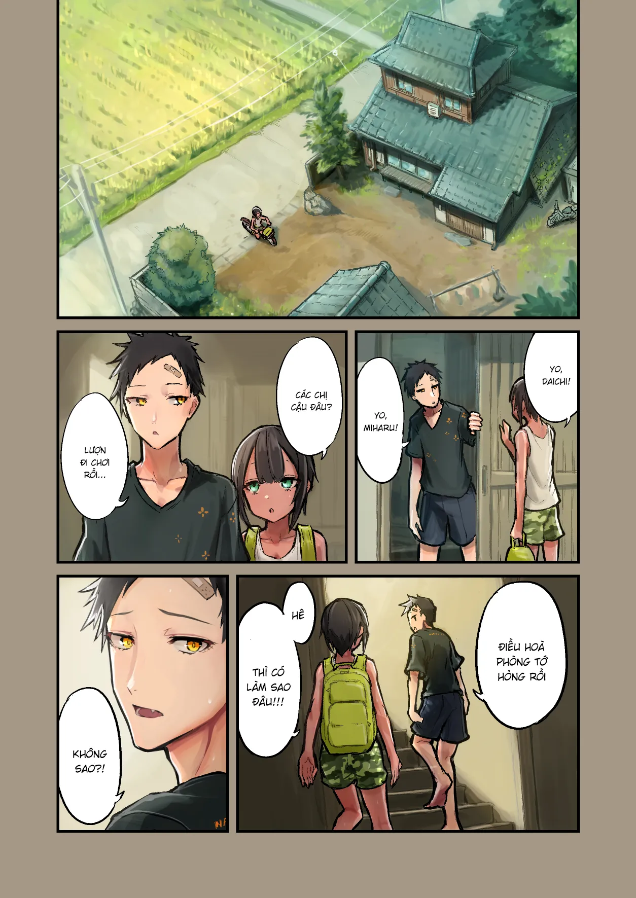 HentaiVN.net - Ảnh 5 - Sweaty sex with a childhood friend [Natsuyasumi! Osananajimi to Asedaku Sex] - Oneshot