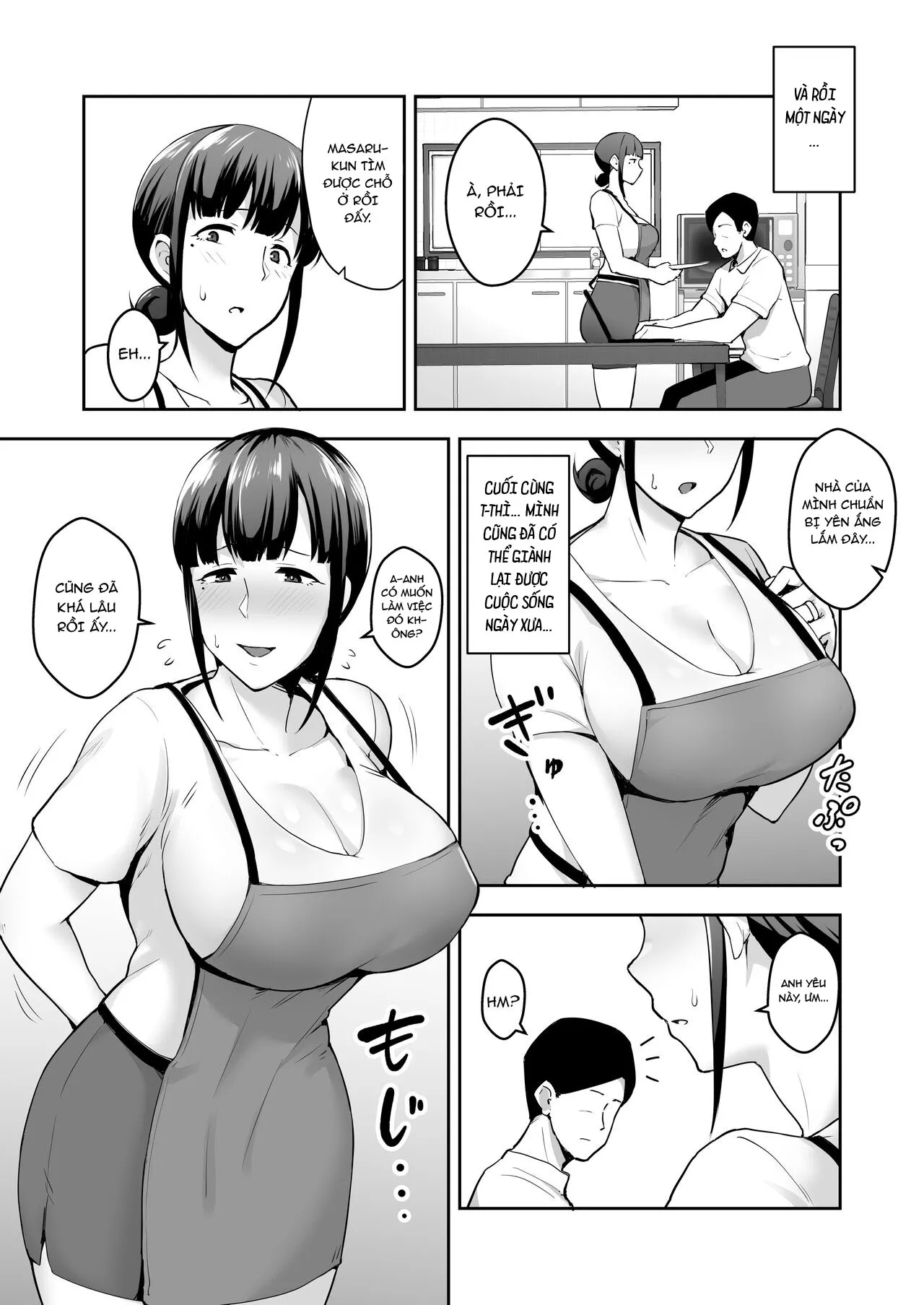 HentaiVN.net - Ảnh 5 - Netorareta Bakunyuu Seiso Zuma Hitomi [A Prim And Proper Housewife With Big Tits; Oikko ni Torotoro ni Tokasaremashita] - Chap 2