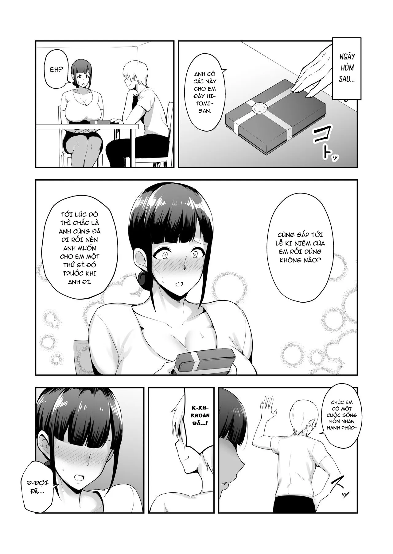 HentaiVN.net - Ảnh 7 - Netorareta Bakunyuu Seiso Zuma Hitomi [A Prim And Proper Housewife With Big Tits; Oikko ni Torotoro ni Tokasaremashita] - Chap 2