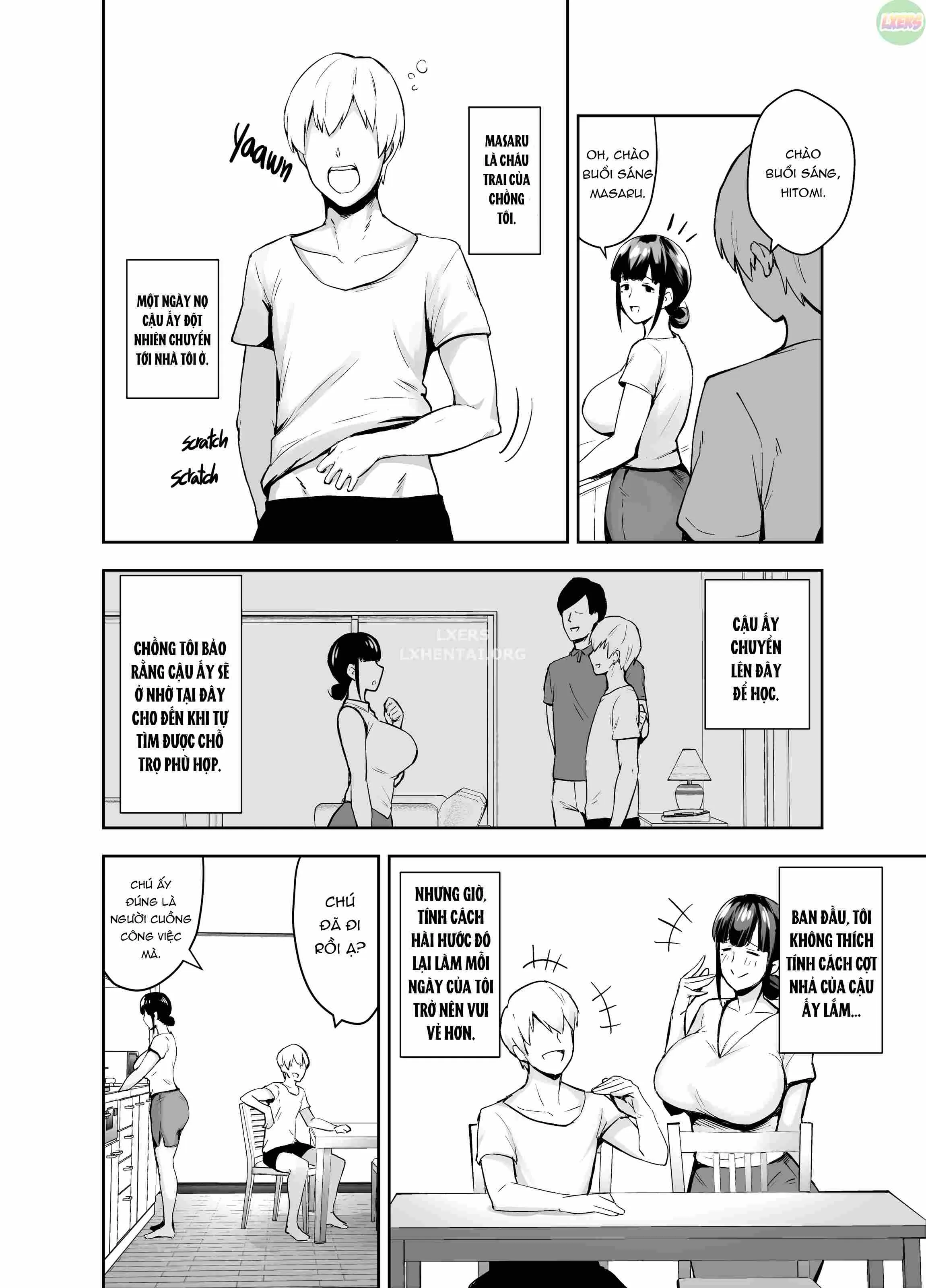 HentaiVN.net - Ảnh 7 - Netorareta Bakunyuu Seiso Zuma Hitomi [A Prim And Proper Housewife With Big Tits; Oikko ni Torotoro ni Tokasaremashita] - Oneshot - Không che