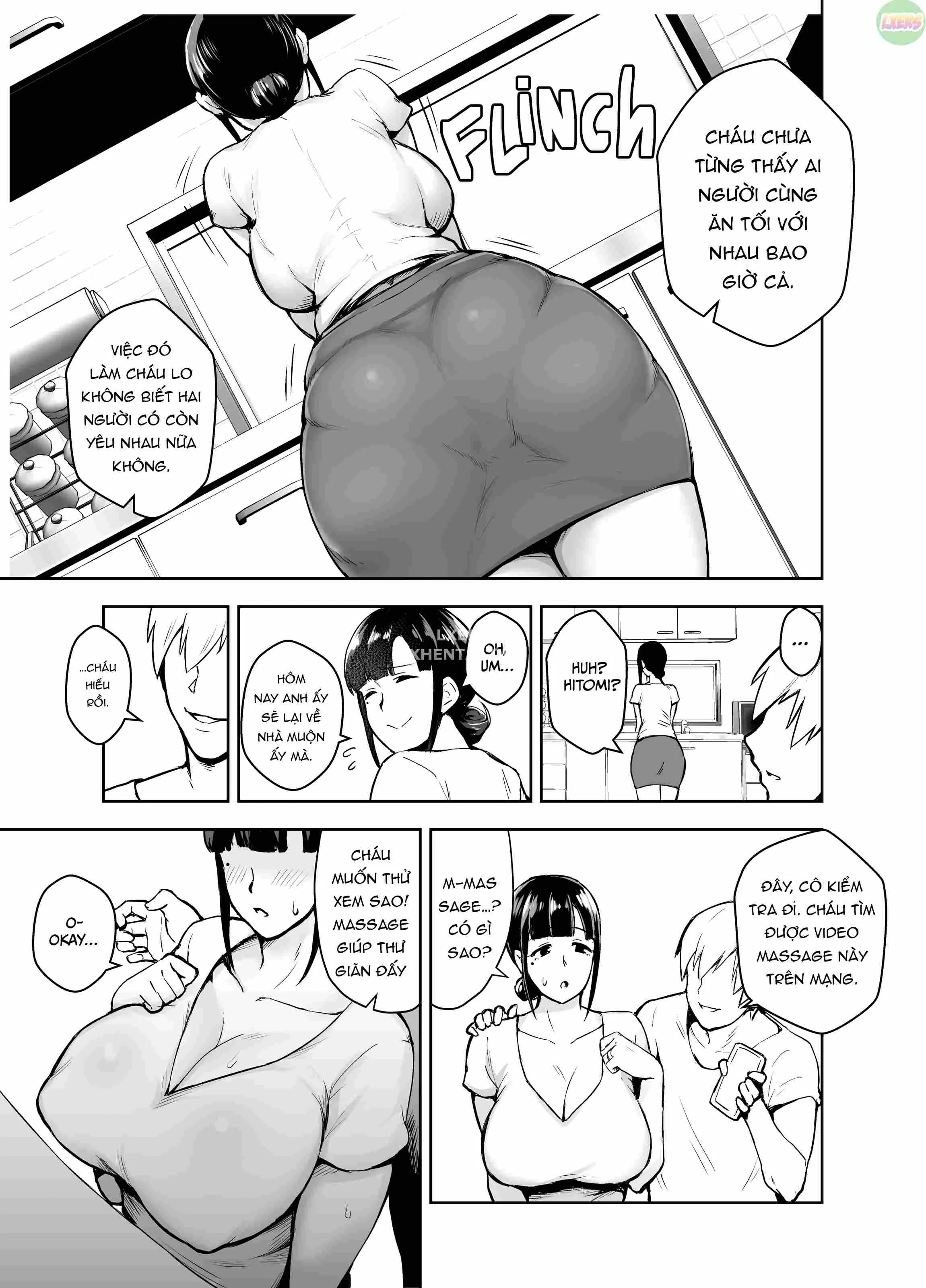 HentaiVN.net - Ảnh 8 - Netorareta Bakunyuu Seiso Zuma Hitomi [A Prim And Proper Housewife With Big Tits; Oikko ni Torotoro ni Tokasaremashita] - Oneshot - Không che