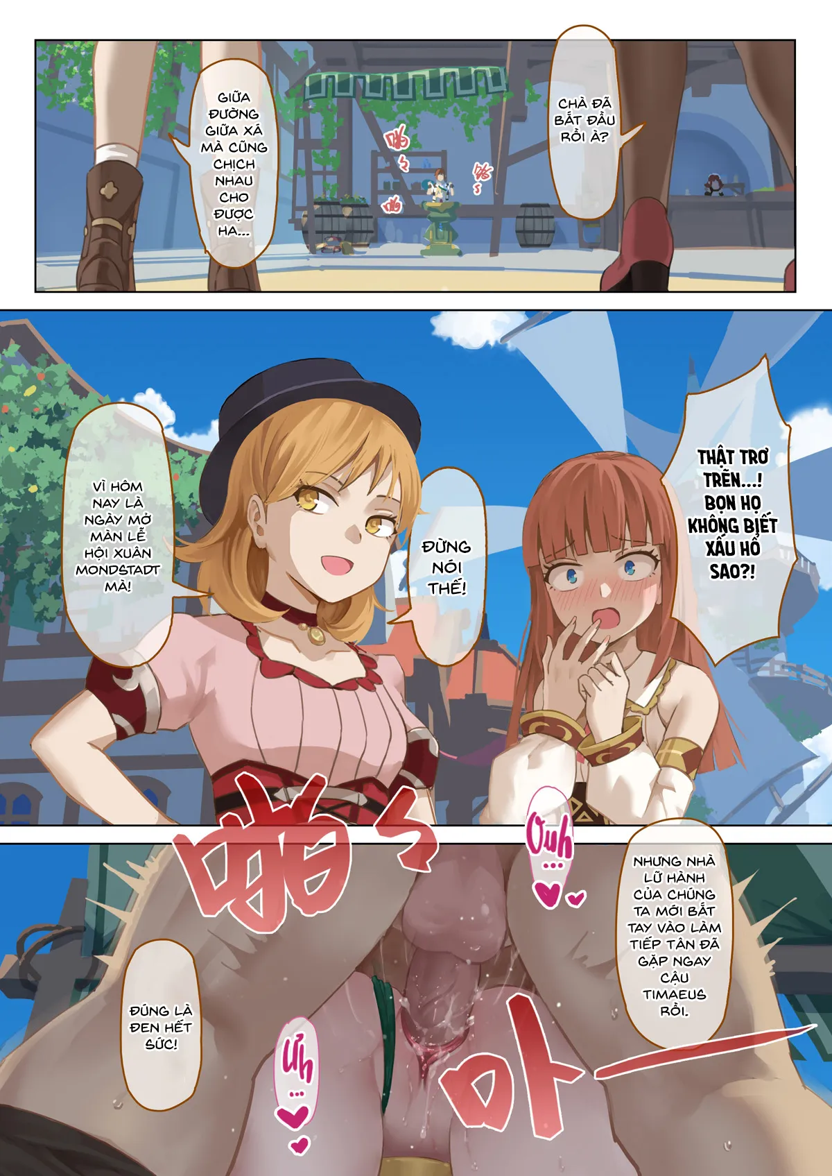 HentaiVN.net - Ảnh 16 - Hội gangbang ngày xuân! [Mondstad Spring Festival] - Chap 1