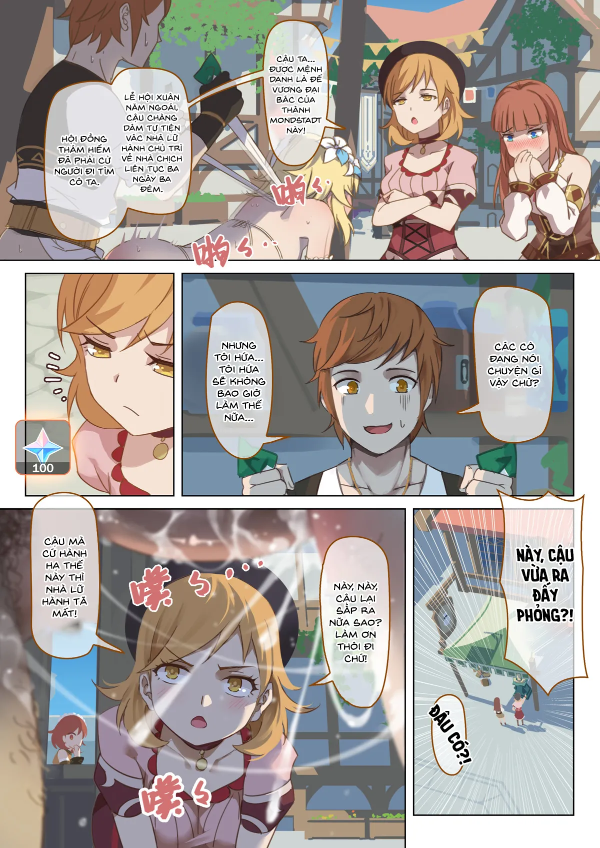 HentaiVN.net - Ảnh 17 - Hội gangbang ngày xuân! [Mondstad Spring Festival] - Chap 1