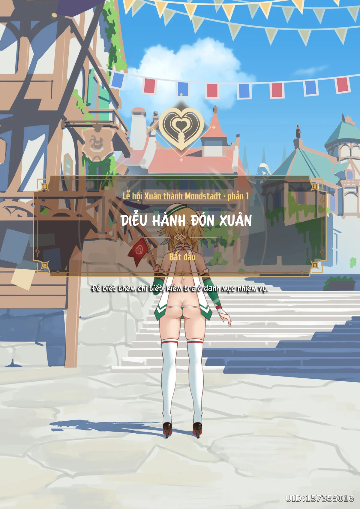 HentaiVN.net - Ảnh 3 - Hội gangbang ngày xuân! [Mondstad Spring Festival] - Chap 1