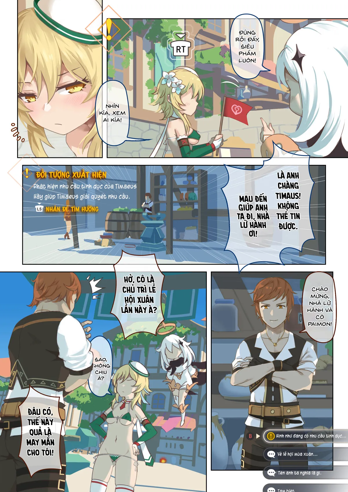 HentaiVN.net - Ảnh 5 - Hội gangbang ngày xuân! [Mondstad Spring Festival] - Chap 1