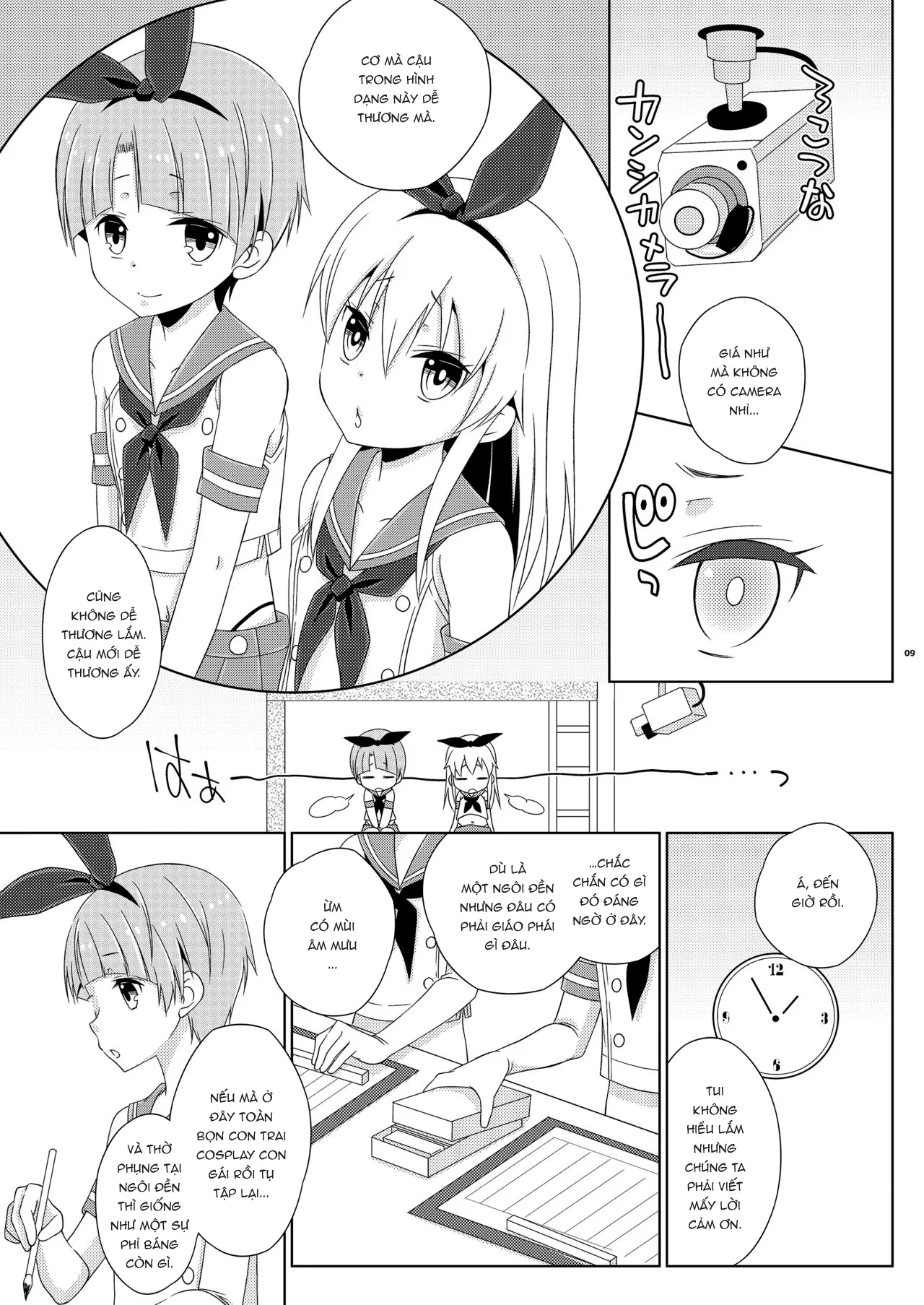 HentaiVN.net - Ảnh 10 - Josou Ananie o Kazoku ni Mirarete Kyouseishisetsu ni Okurareta Shimakaze-kun Joukan [女装アナニーを家族に見られて矯正施設に送られた島風くん 上巻] - Oneshot