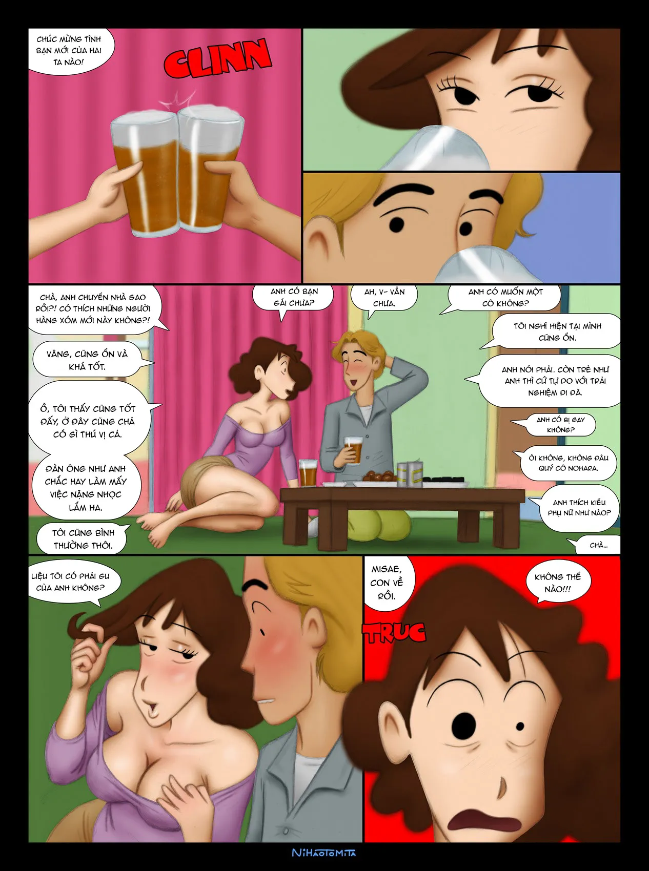 HentaiVN.net - Ảnh 4 - Misae muốn được chịch!!! [Misae Needs a Fuck] - Oneshot
