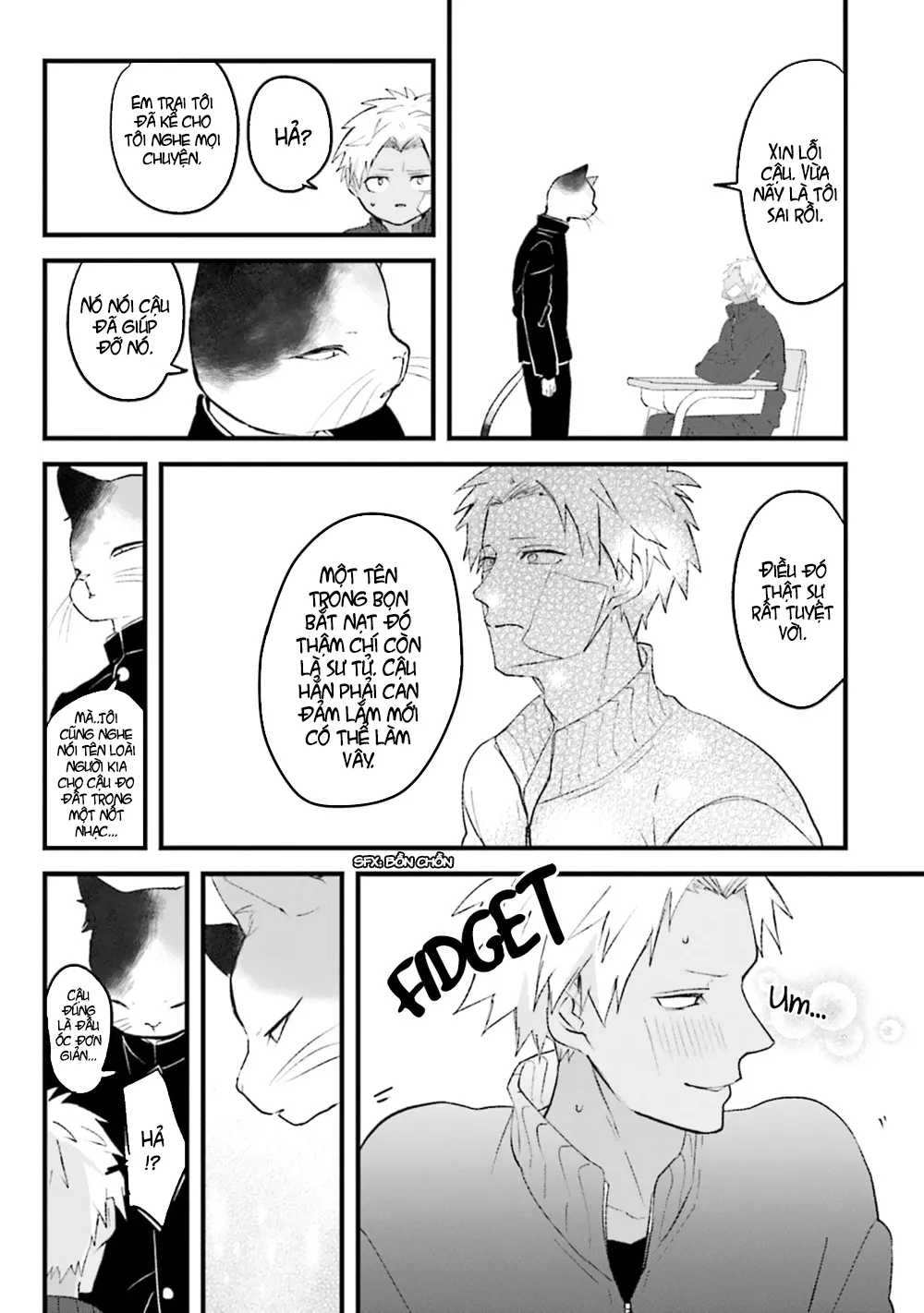 HentaiVN.net - Ảnh 12 - Trai và Mèo [Kokou kemono to obaka yankee] - Chap 1