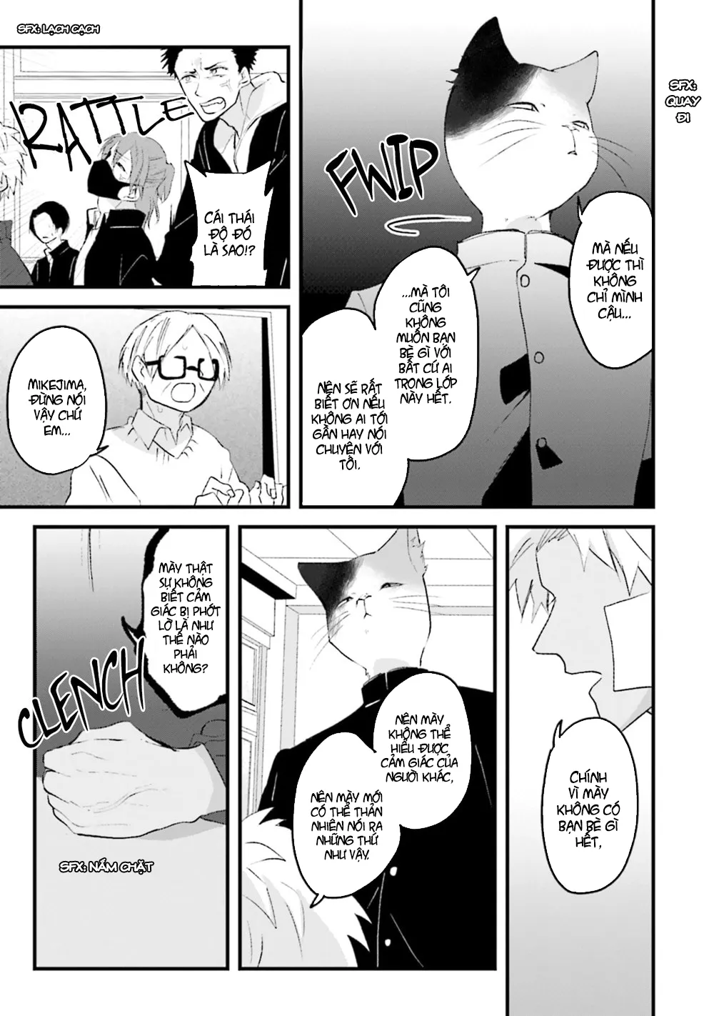 HentaiVN.net - Ảnh 14 - Trai và Mèo [Kokou kemono to obaka yankee] - Chap 1