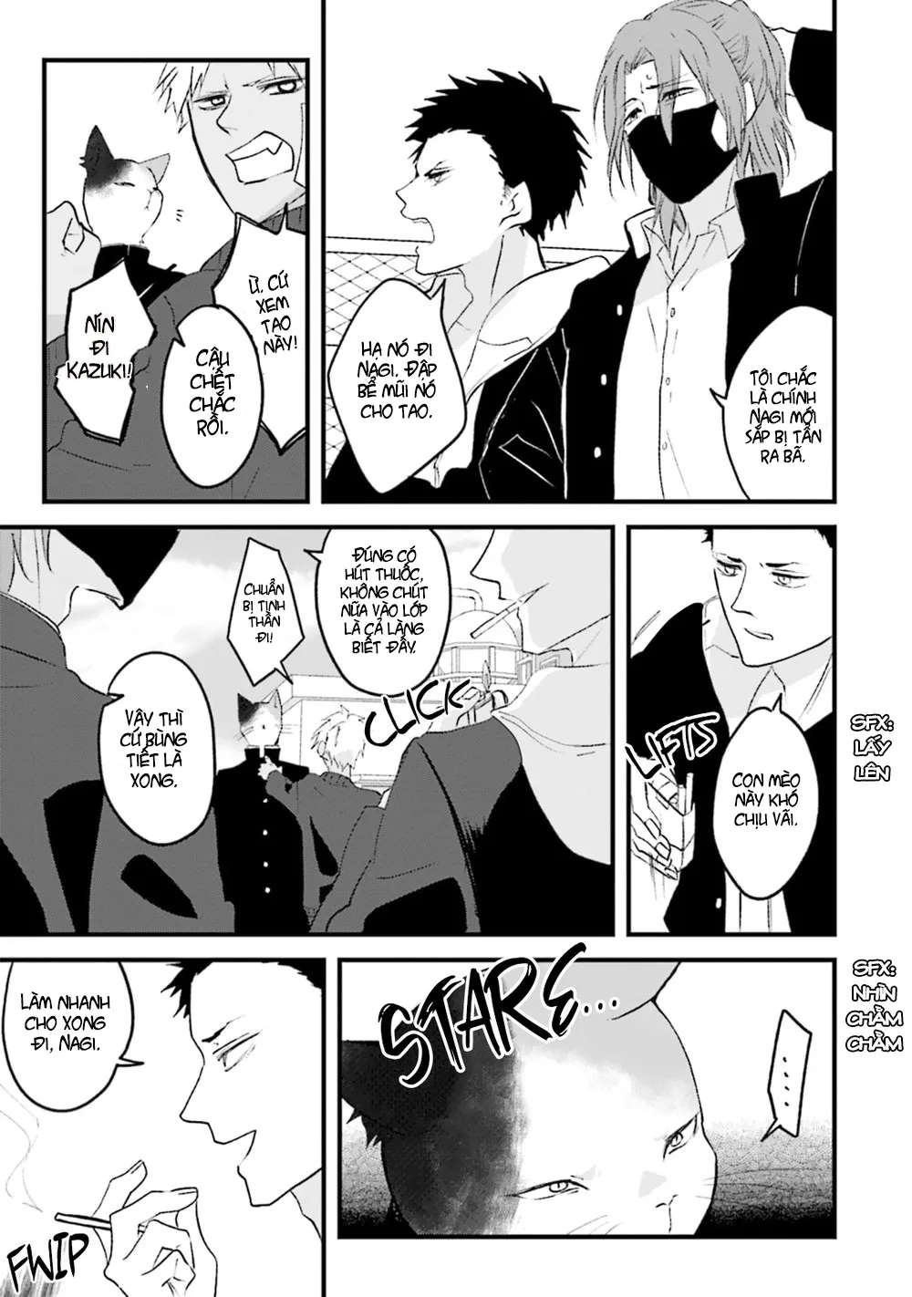 HentaiVN.net - Ảnh 16 - Trai và Mèo [Kokou kemono to obaka yankee] - Chap 1