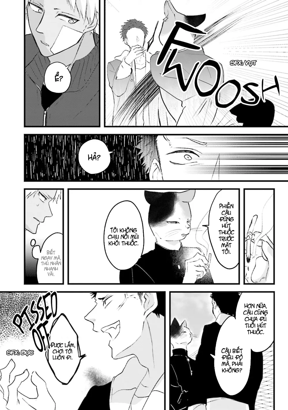 HentaiVN.net - Ảnh 17 - Trai và Mèo [Kokou kemono to obaka yankee] - Chap 1