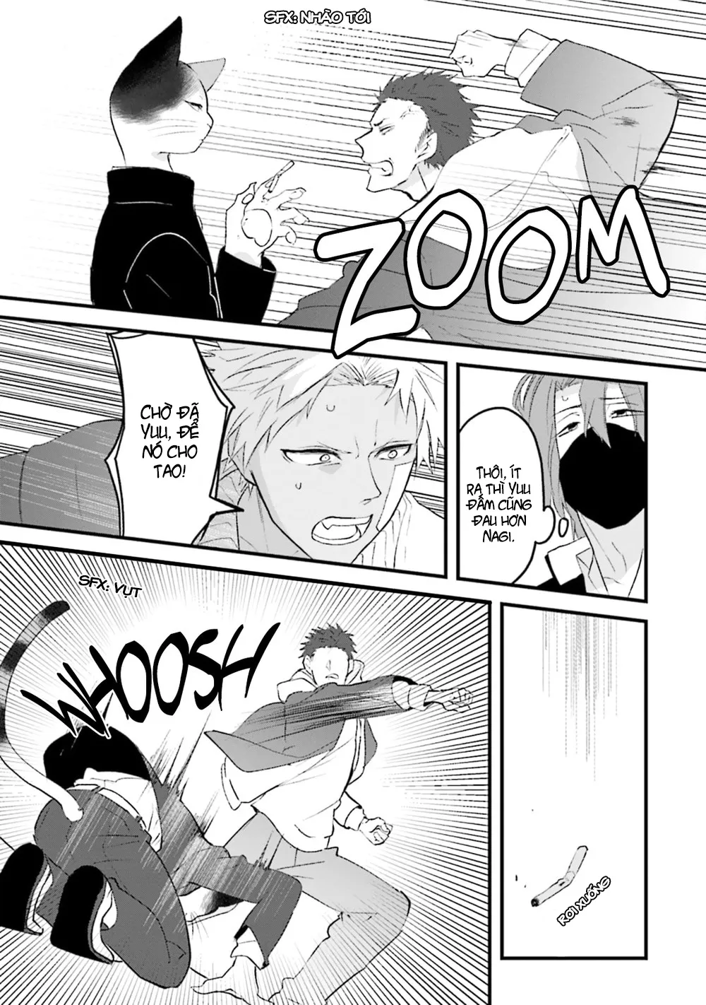 HentaiVN.net - Ảnh 18 - Trai và Mèo [Kokou kemono to obaka yankee] - Chap 1