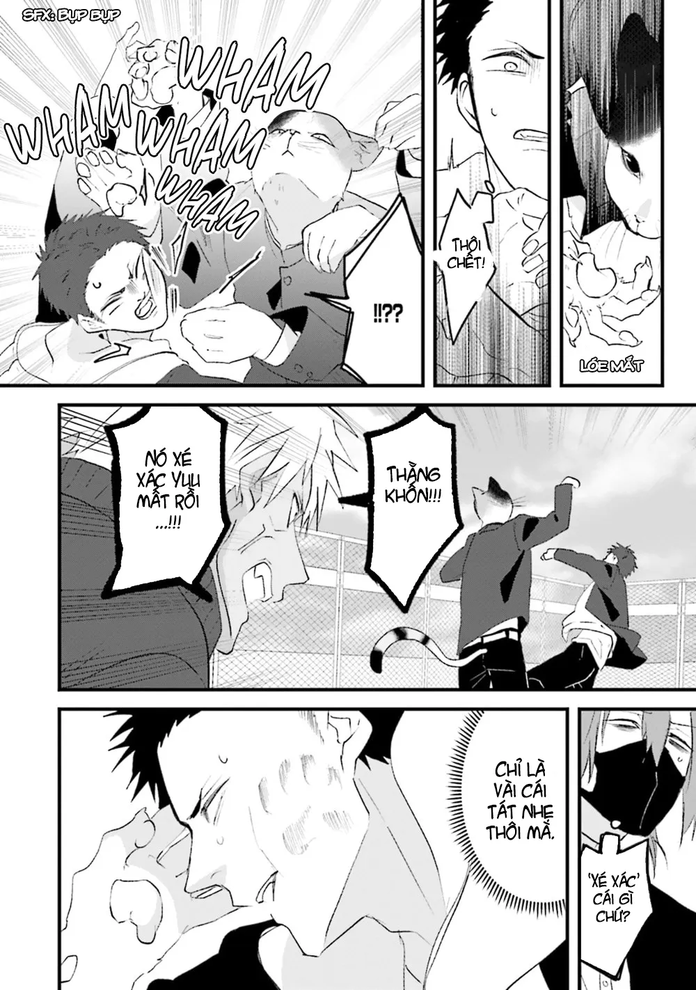 HentaiVN.net - Ảnh 19 - Trai và Mèo [Kokou kemono to obaka yankee] - Chap 1