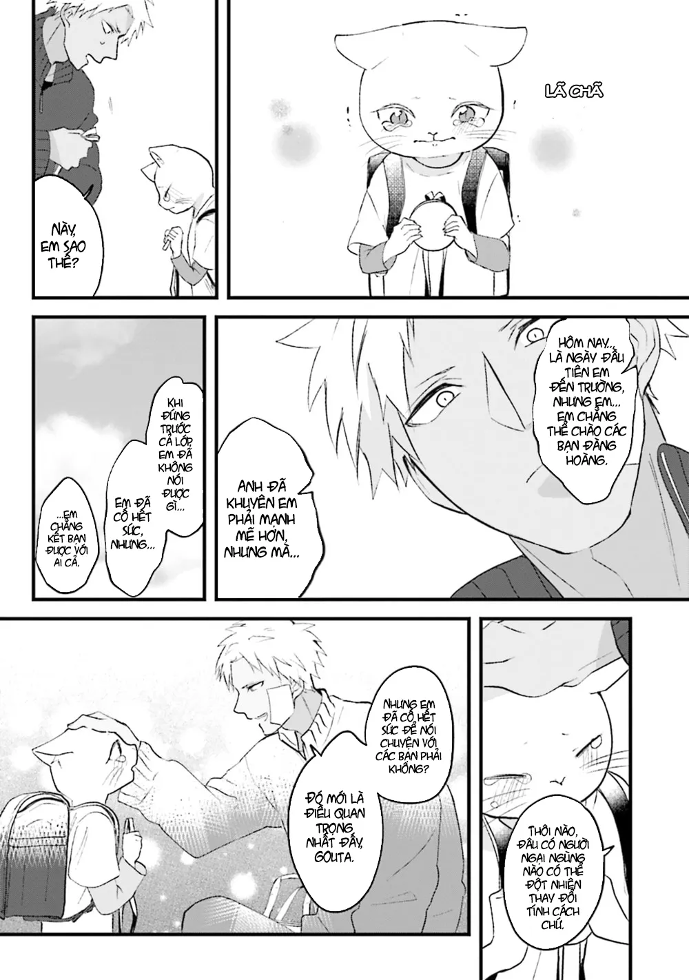 HentaiVN.net - Ảnh 23 - Trai và Mèo [Kokou kemono to obaka yankee] - Chap 1