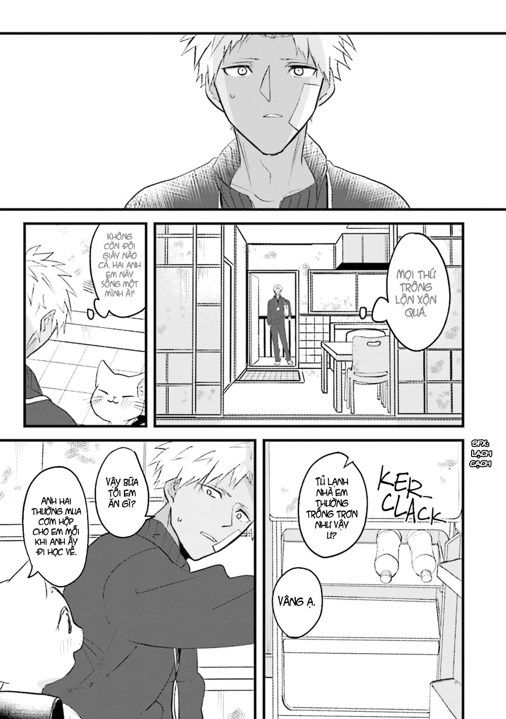 HentaiVN.net - Ảnh 25 - Trai và Mèo [Kokou kemono to obaka yankee] - Chap 1