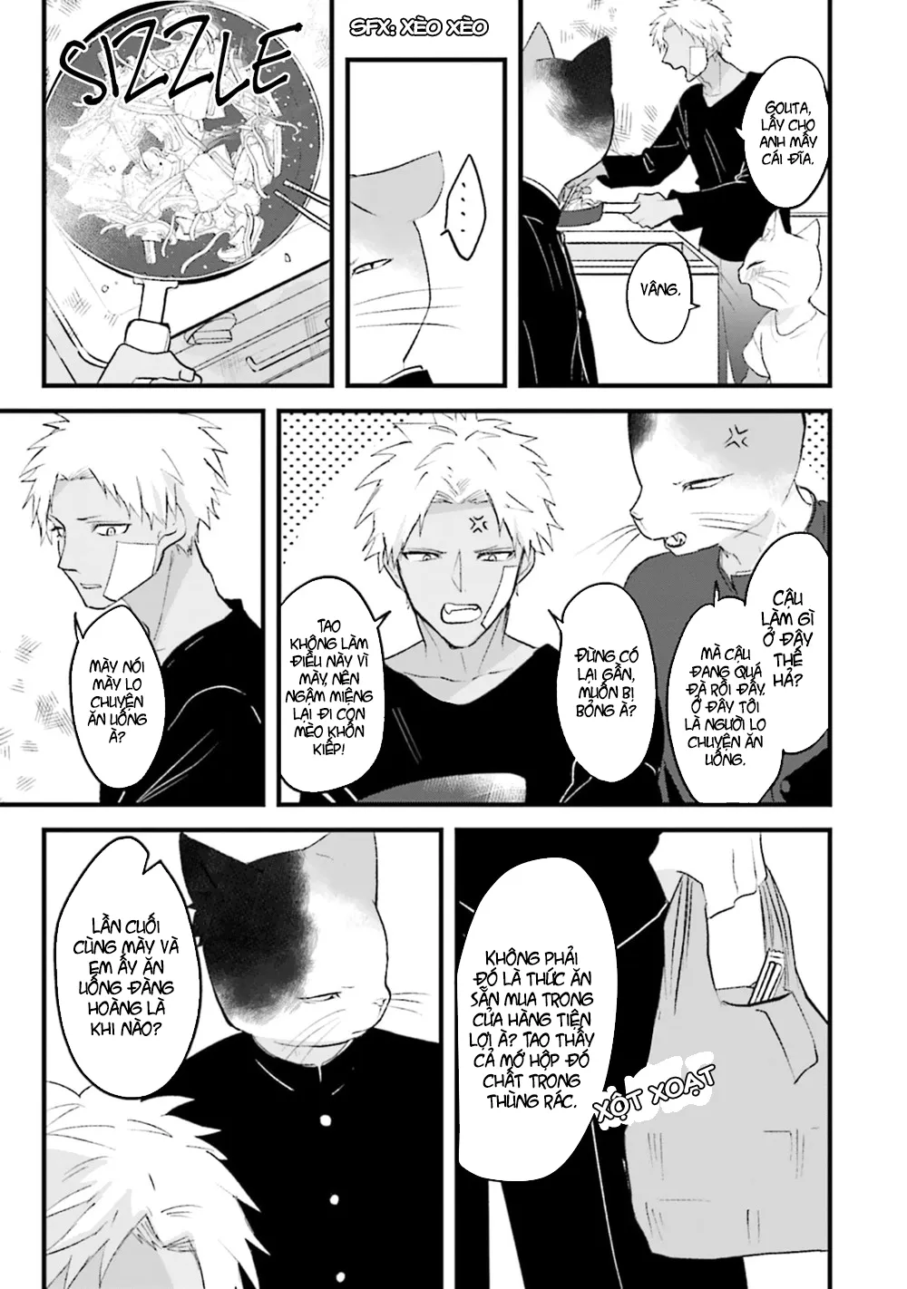 HentaiVN.net - Ảnh 27 - Trai và Mèo [Kokou kemono to obaka yankee] - Chap 1