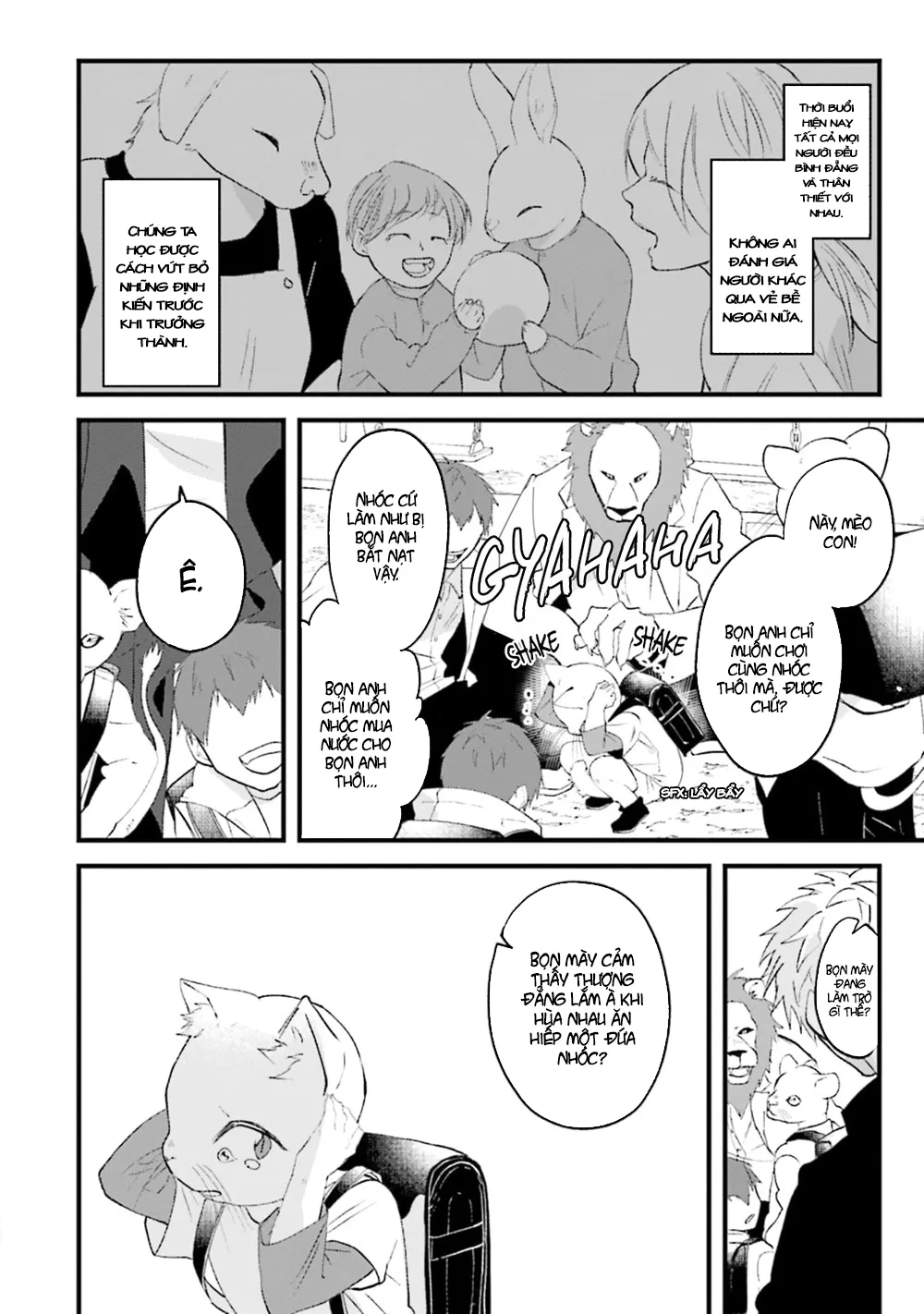 HentaiVN.net - Ảnh 3 - Trai và Mèo [Kokou kemono to obaka yankee] - Chap 1