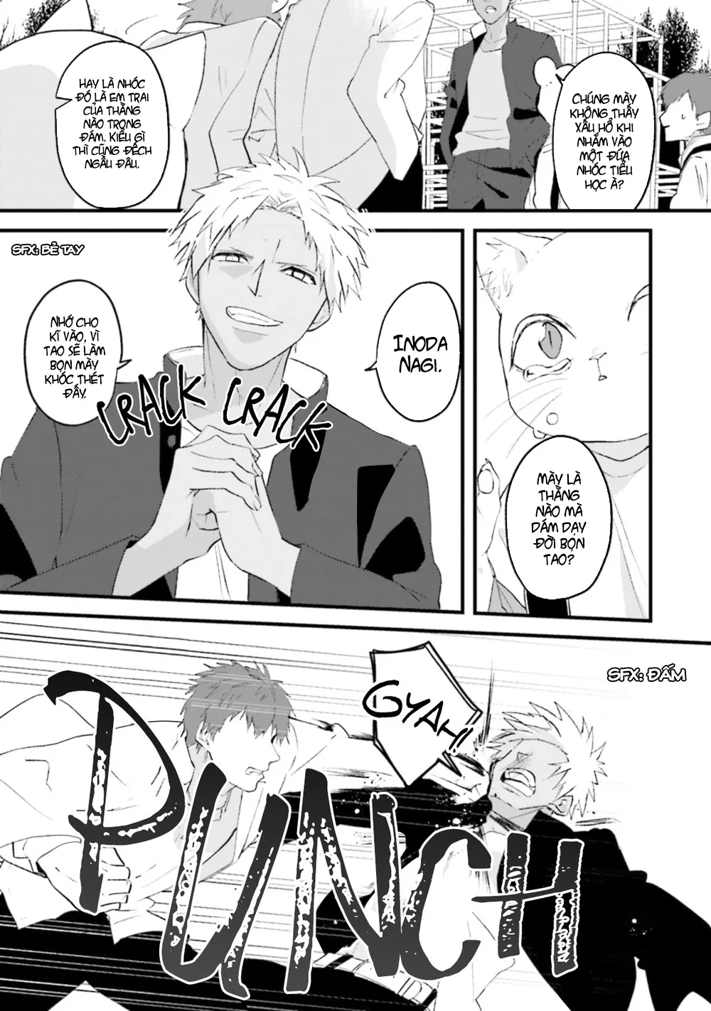HentaiVN.net - Ảnh 4 - Trai và Mèo [Kokou kemono to obaka yankee] - Chap 1
