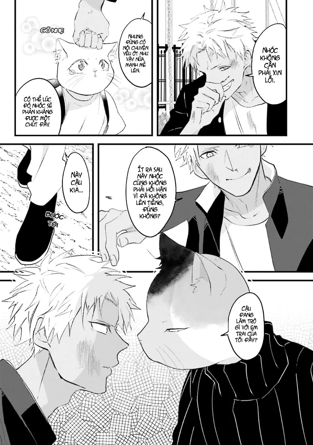 HentaiVN.net - Ảnh 6 - Trai và Mèo [Kokou kemono to obaka yankee] - Chap 1