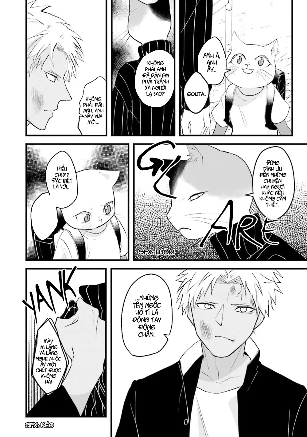 HentaiVN.net - Ảnh 7 - Trai và Mèo [Kokou kemono to obaka yankee] - Chap 1