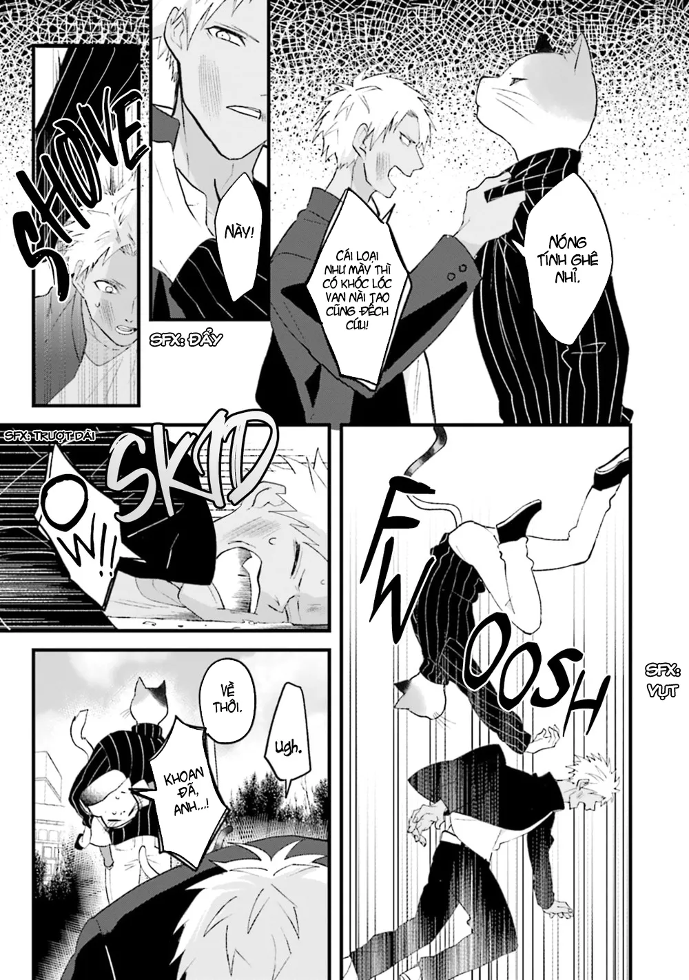 HentaiVN.net - Ảnh 8 - Trai và Mèo [Kokou kemono to obaka yankee] - Chap 1